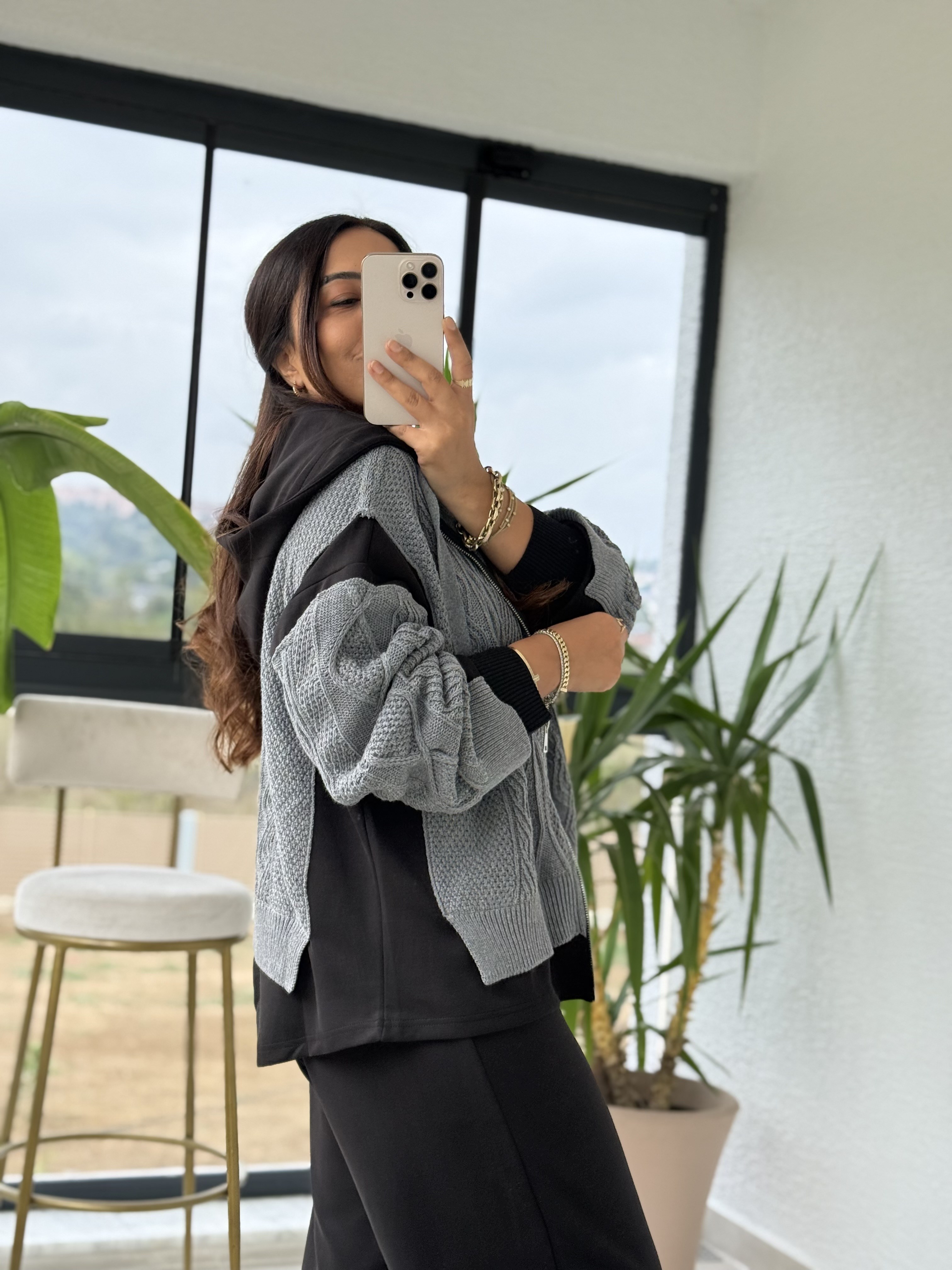 Oysh Model Balık Sırtı Takım Siyah