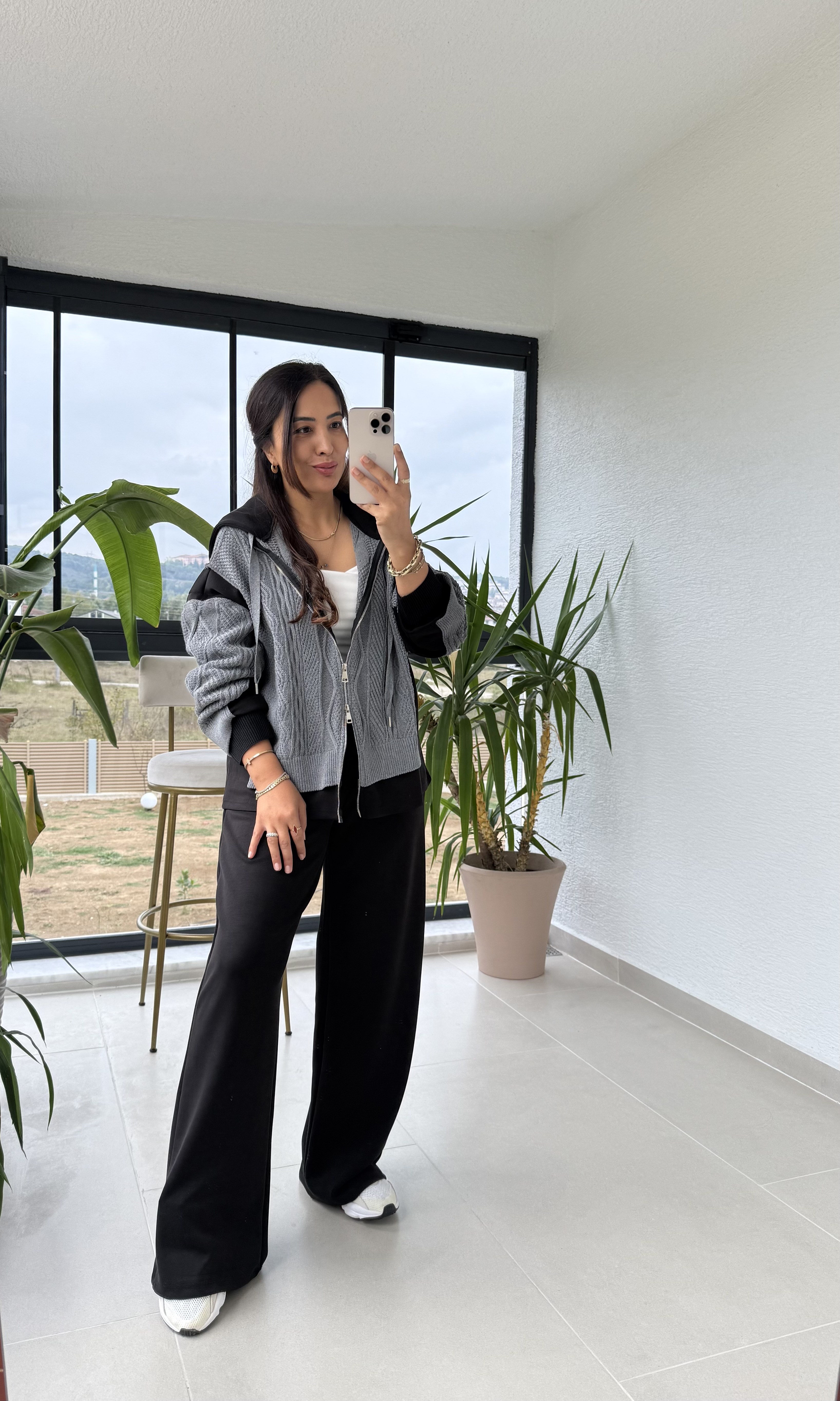 Oysh Model Balık Sırtı Takım Siyah