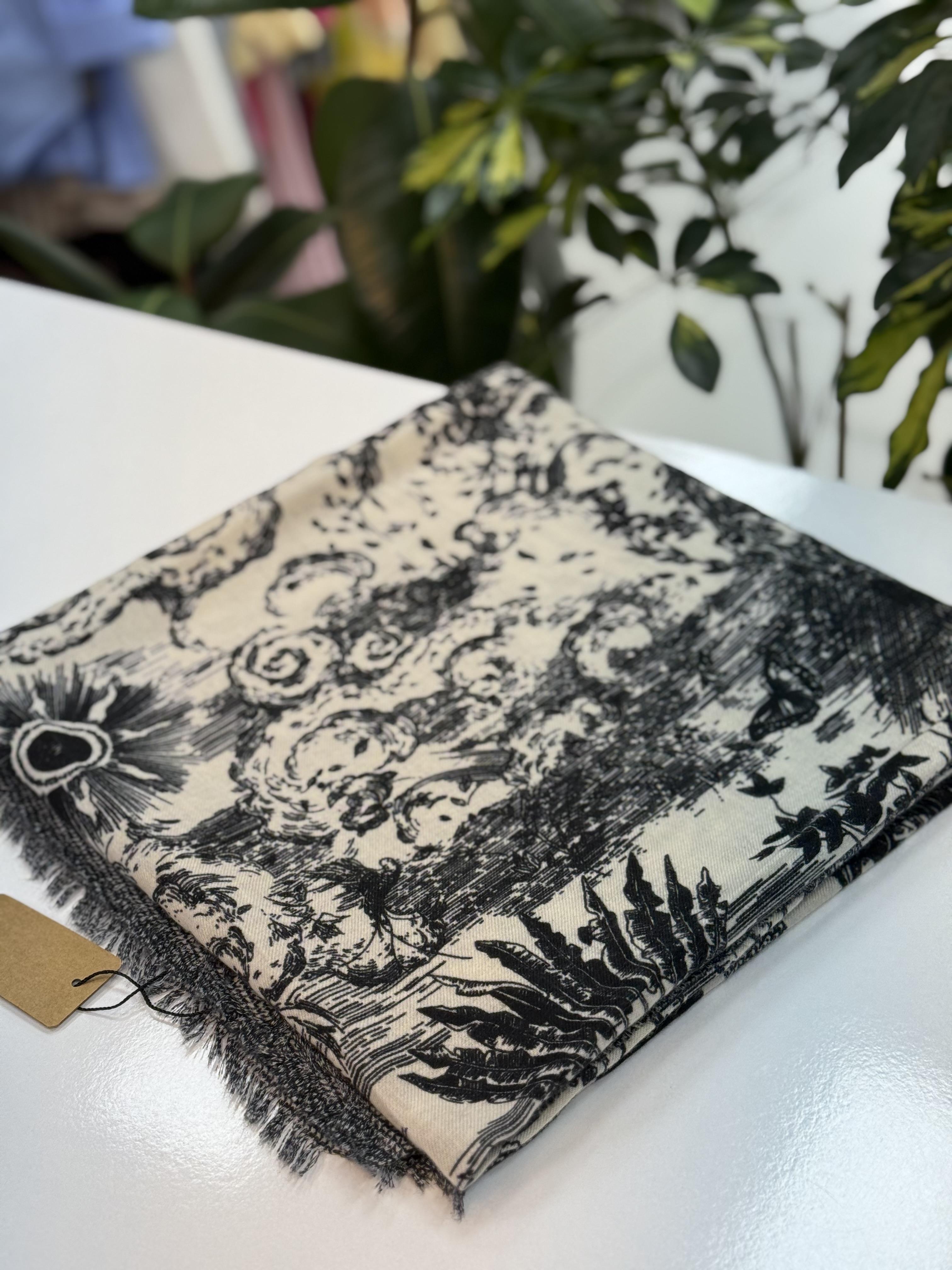 İthal Kaşmir Şal D*or Siyah