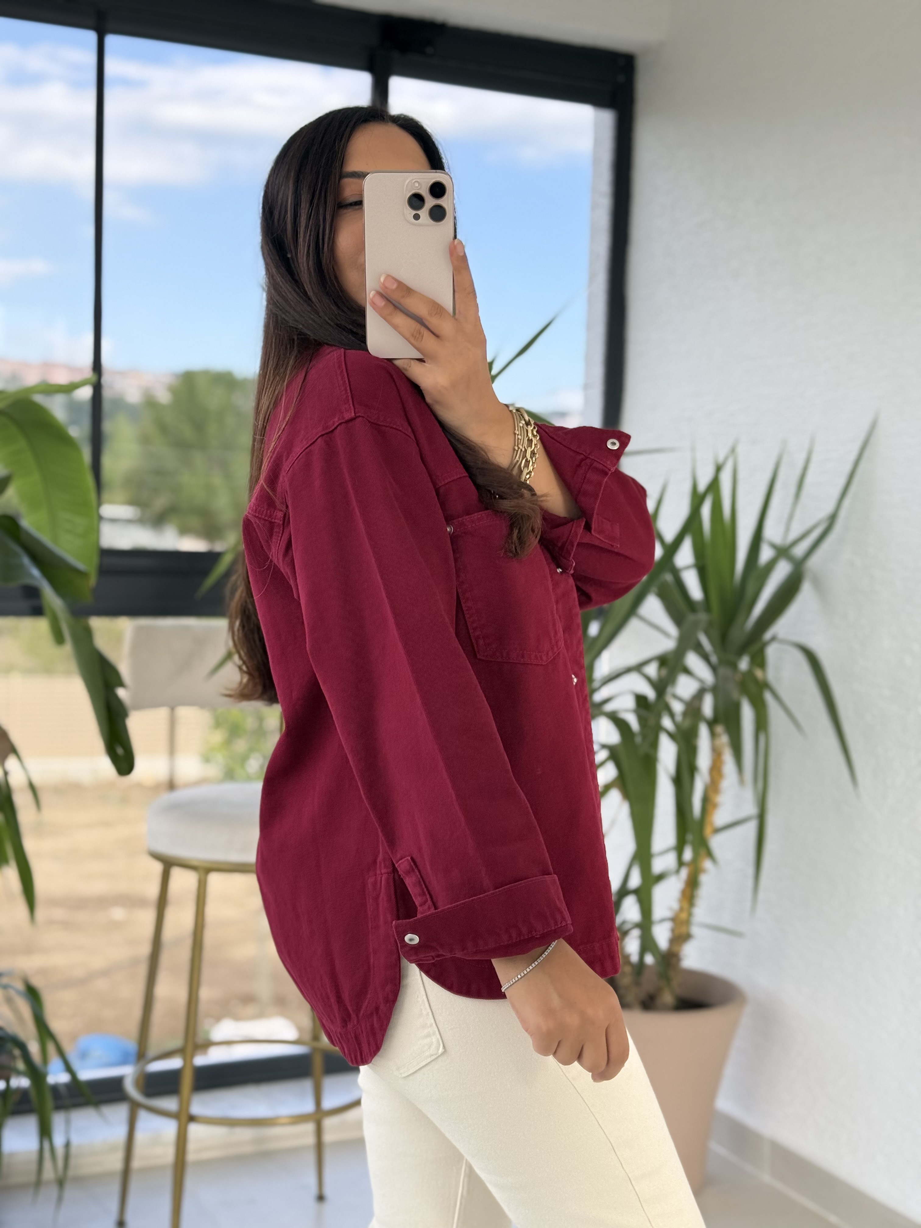 Zra Model Gabardin Ceket Bordo 