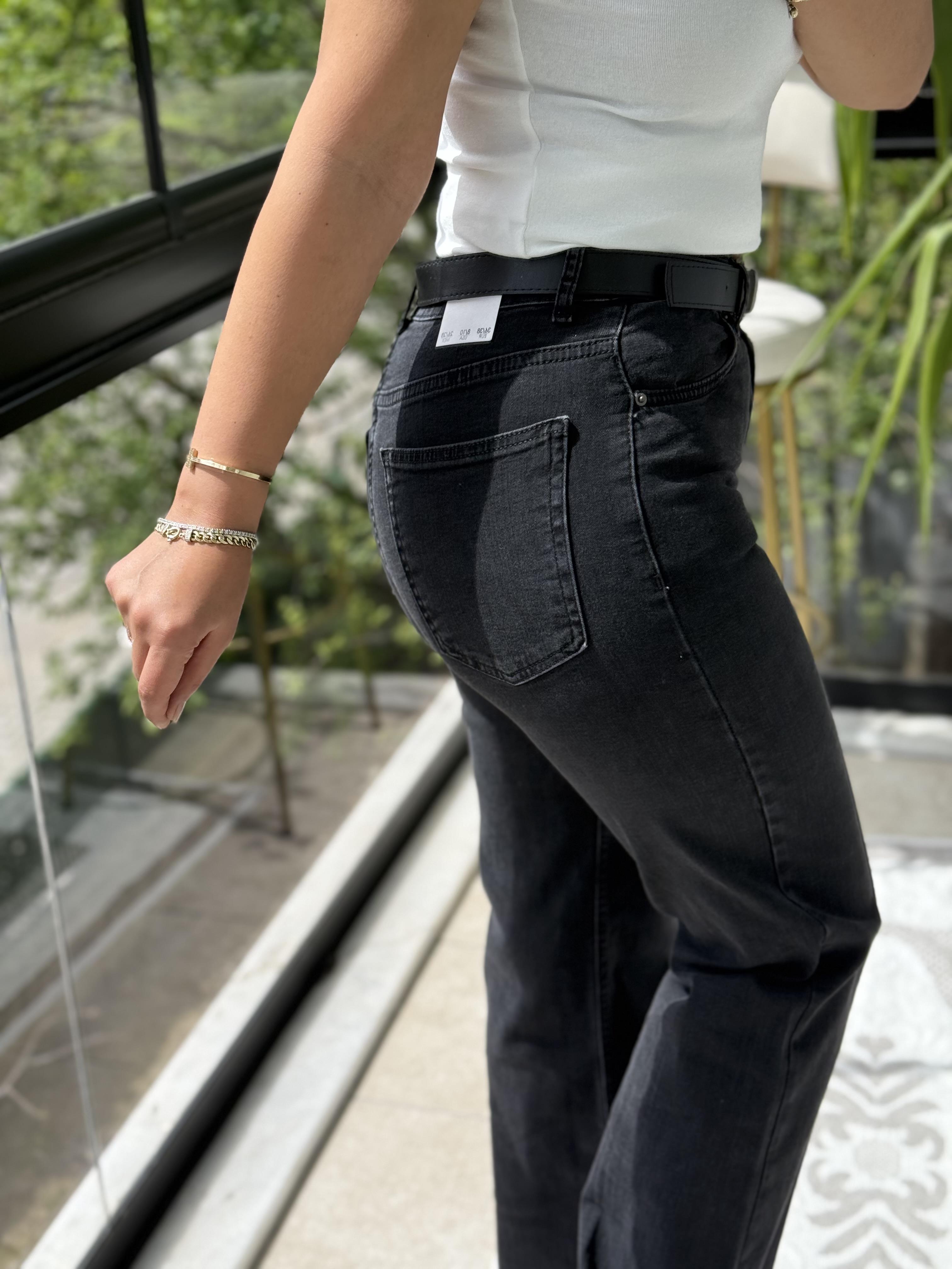 Çımalı Kot Pantolon Füme