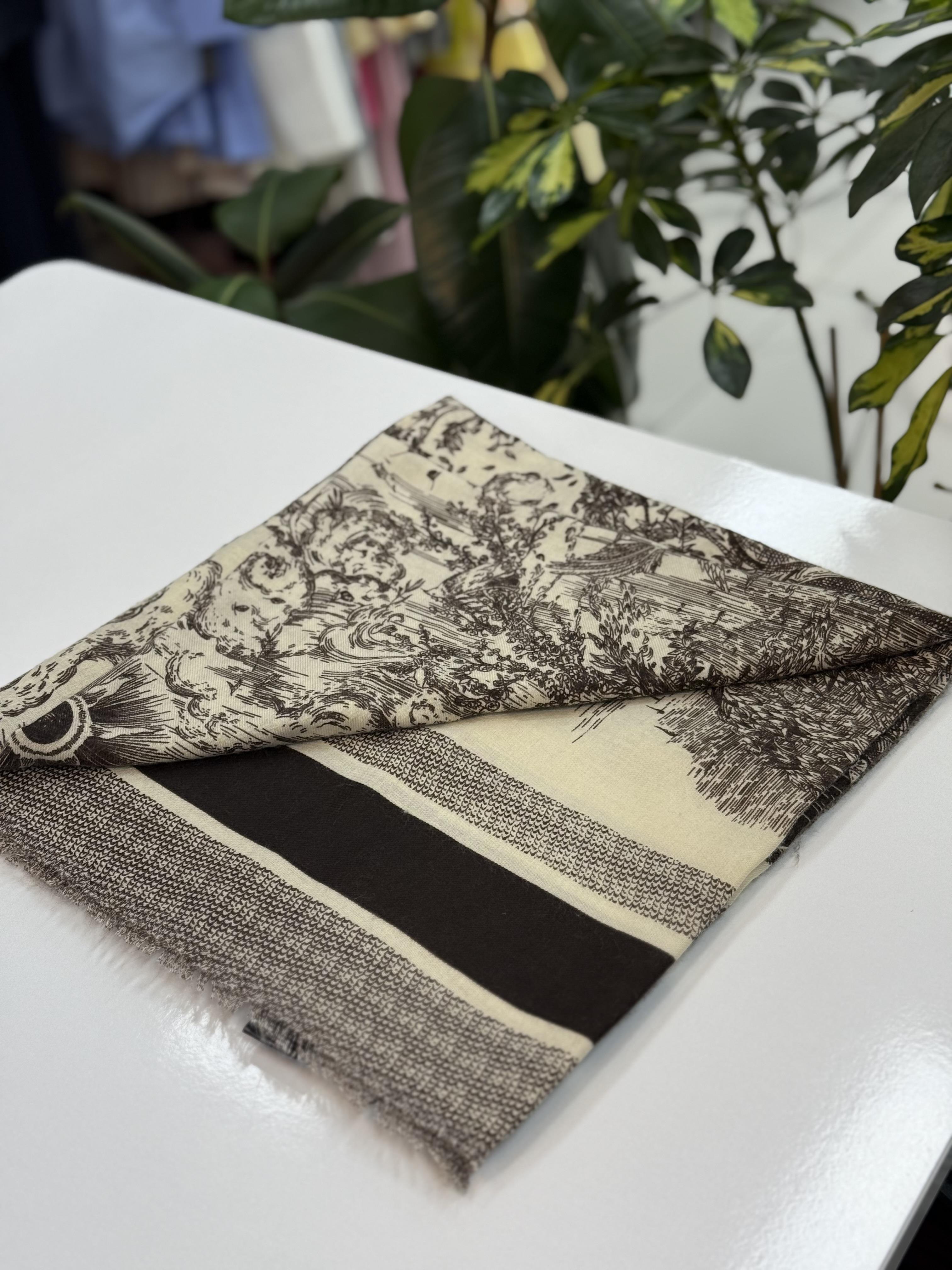 İthal Kaşmir Şal D*or kahve