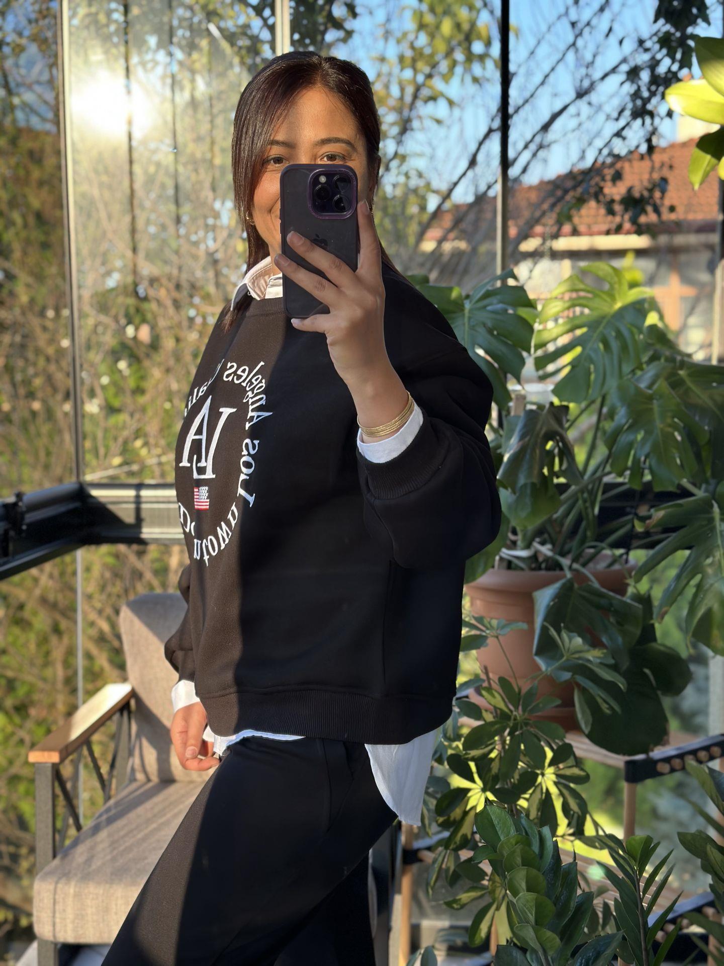 LA Sweatshirt Siyah