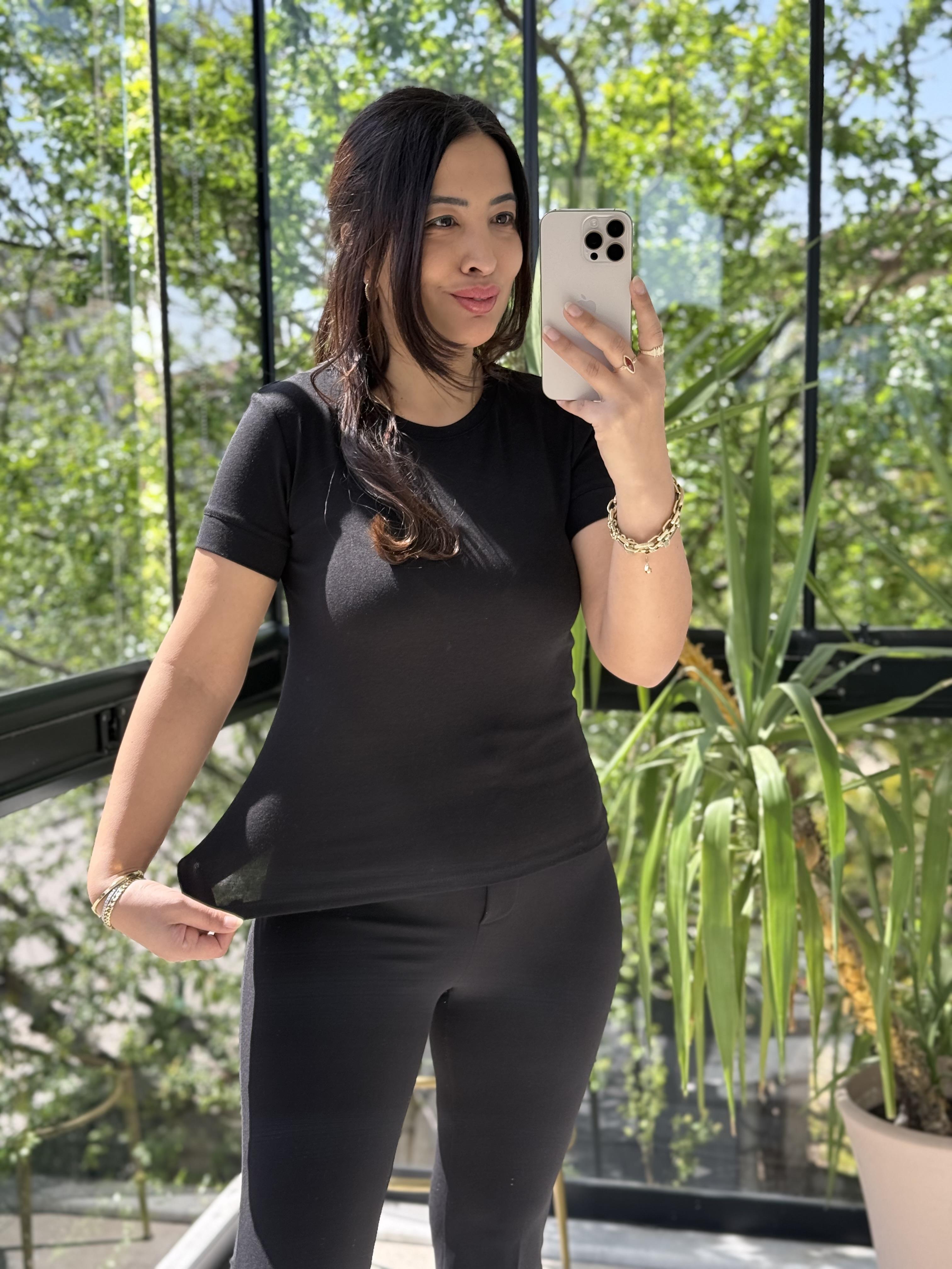 Dilvin Kısa Kollu Tişört Siyah