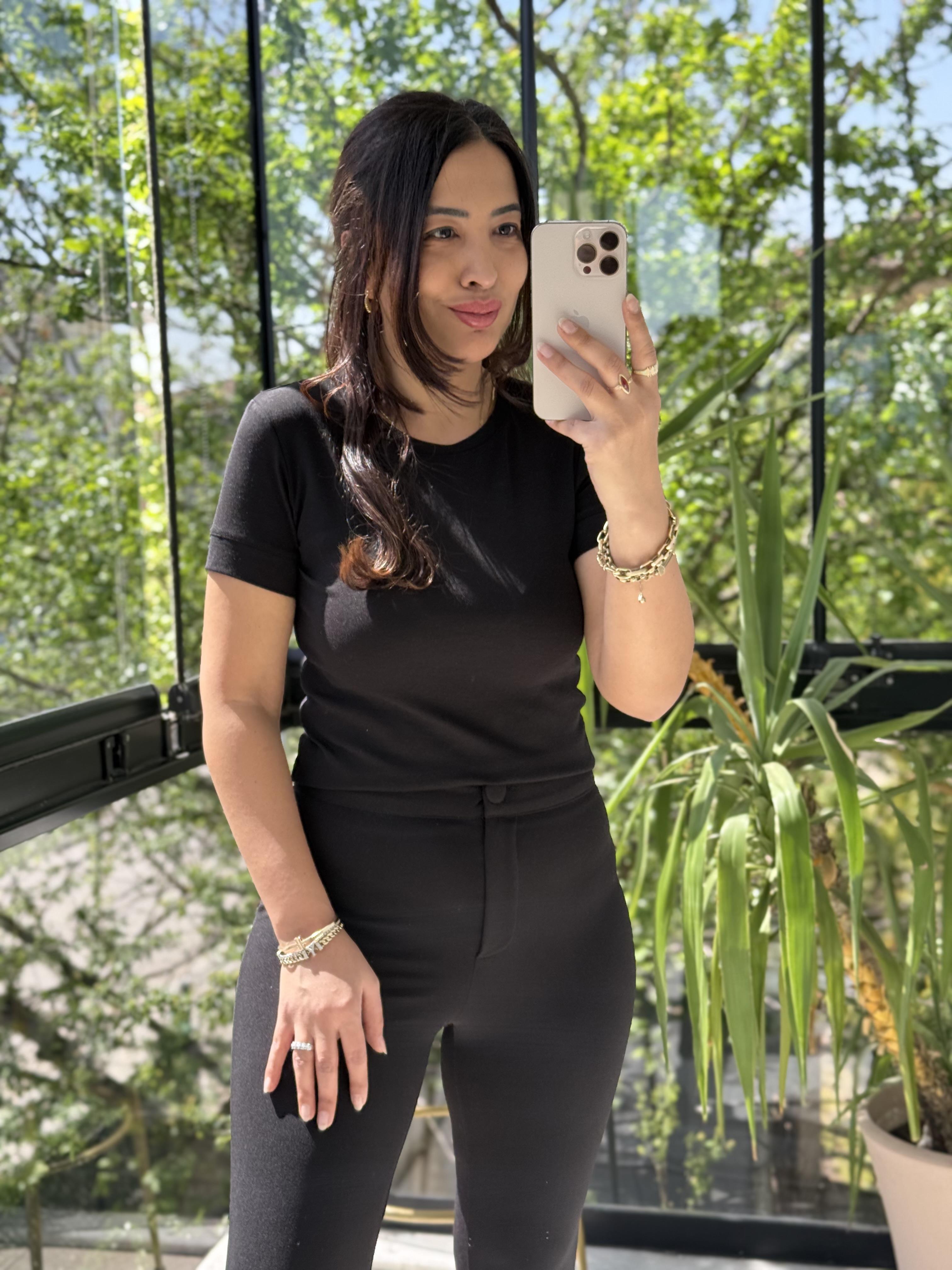 Dilvin Kısa Kollu Tişört Siyah