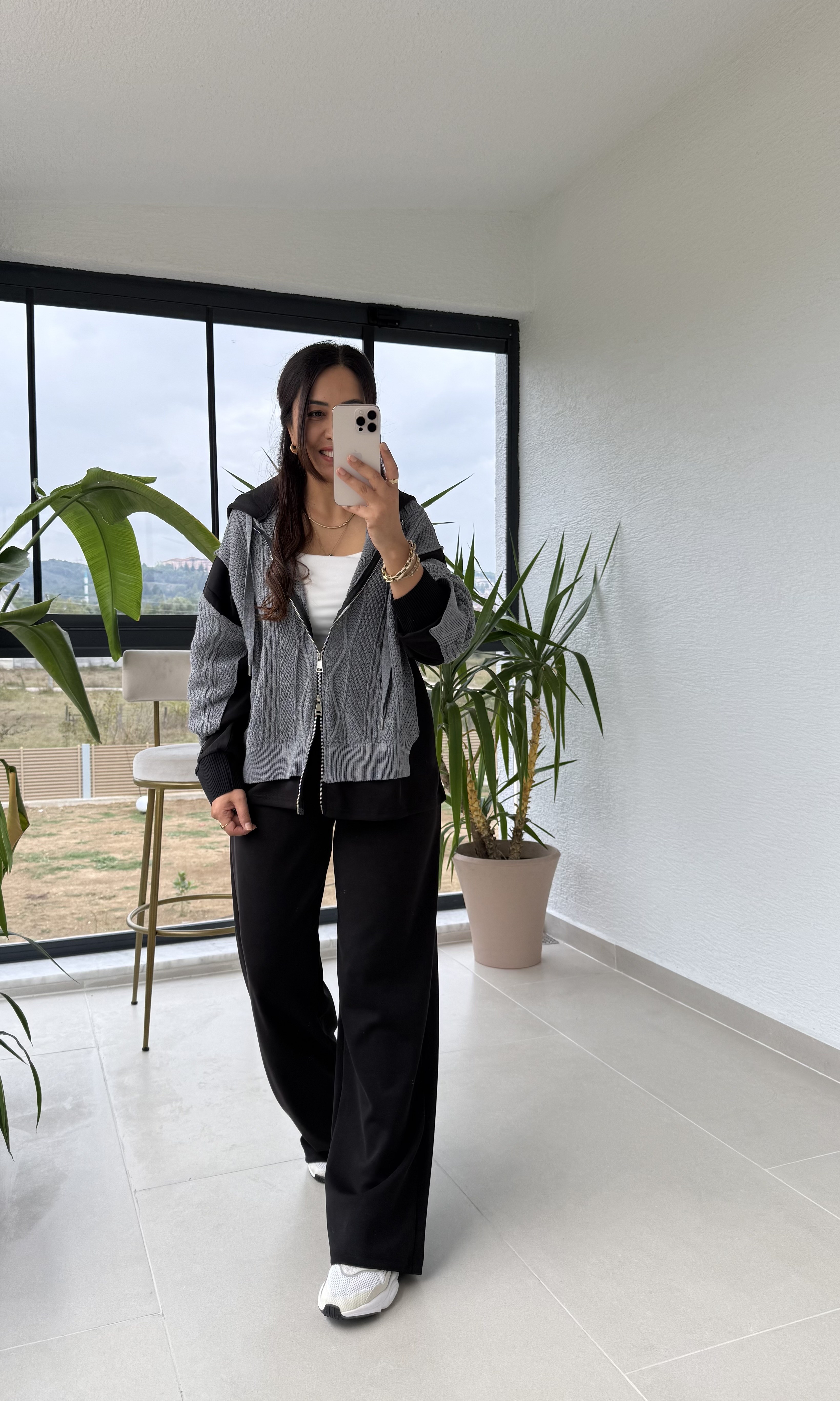 Oysh Model Balık Sırtı Takım Siyah