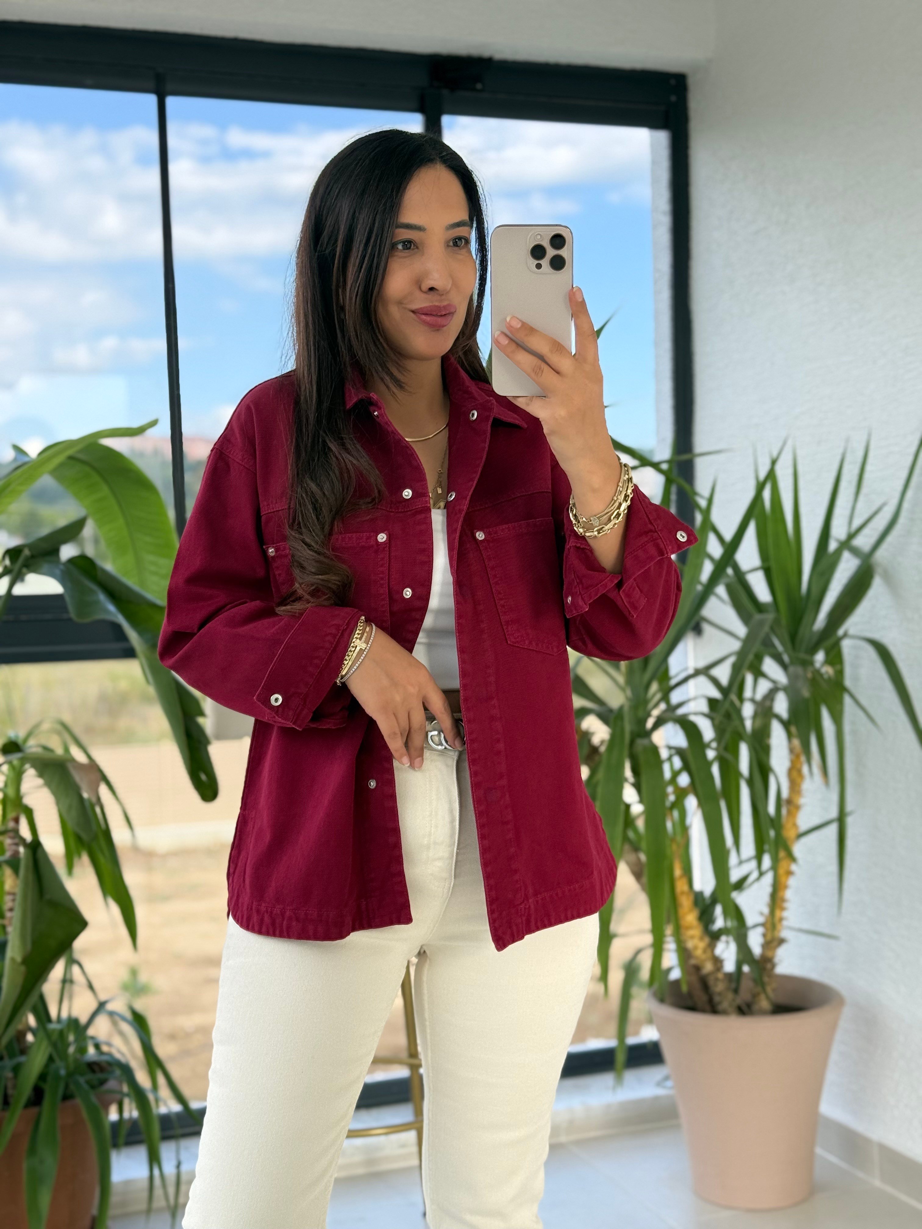 Zra Model Gabardin Ceket Bordo 