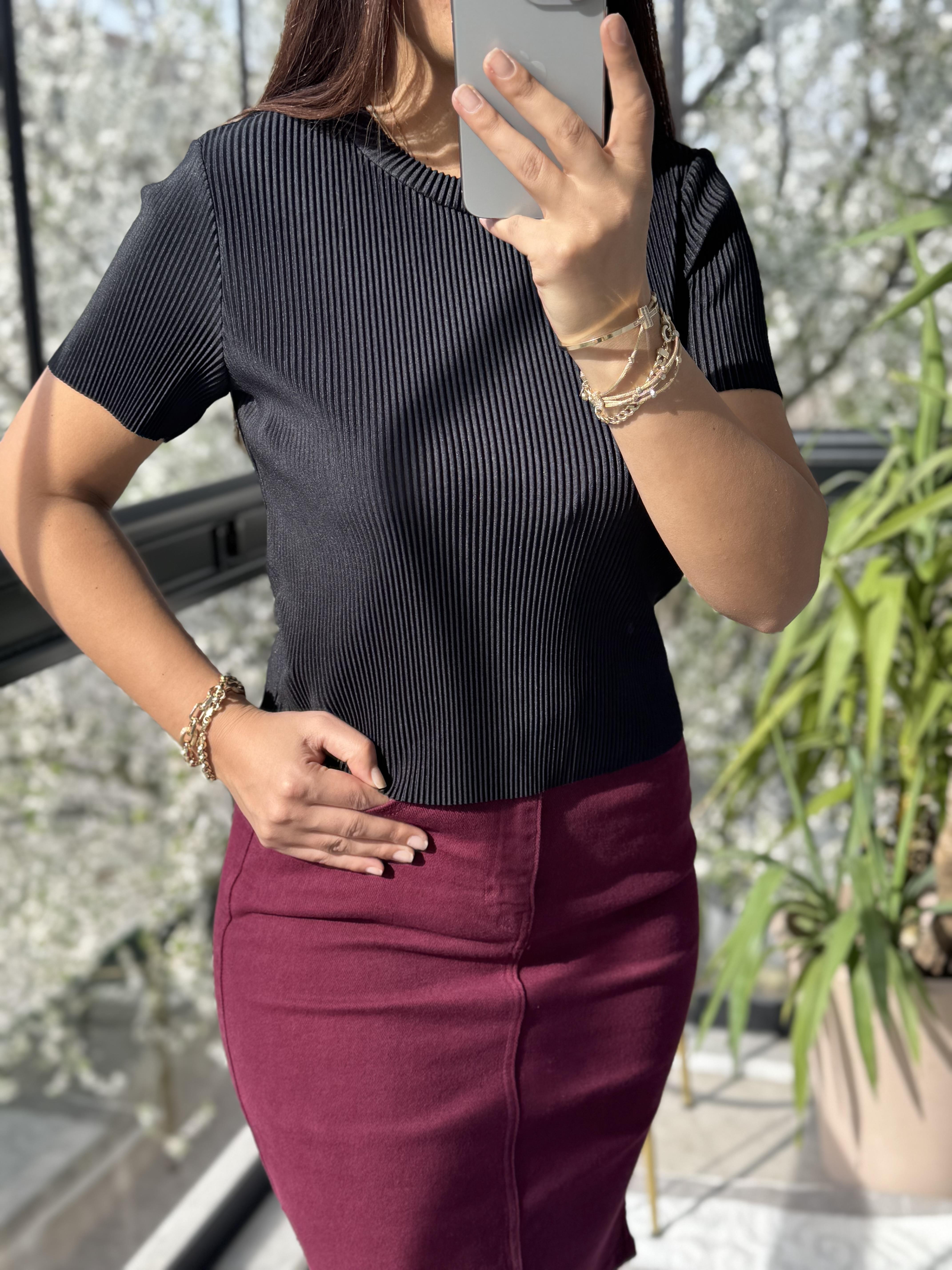 Body Tişört Siyah