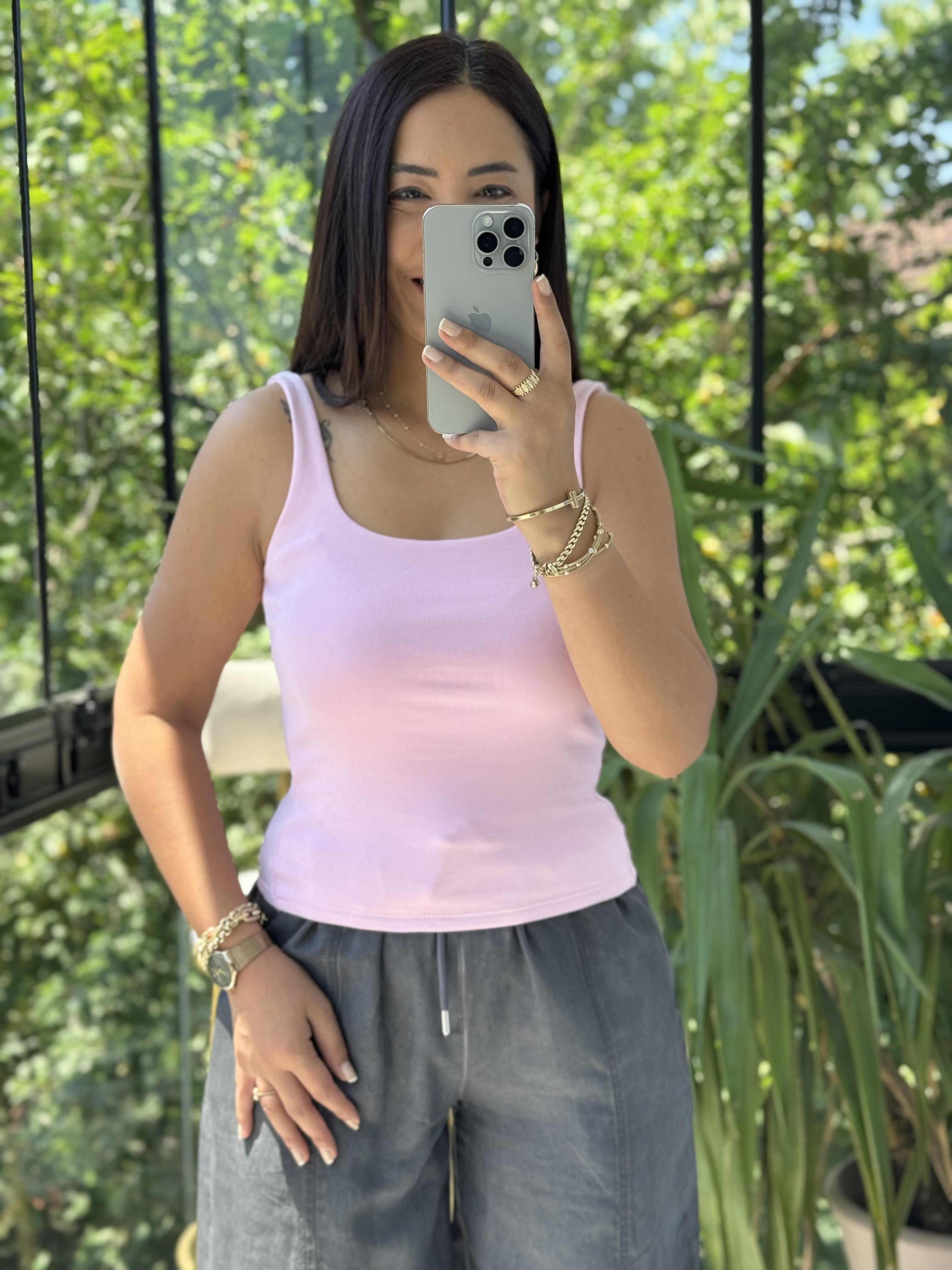 Dilvin Askılı Atlet Pembe