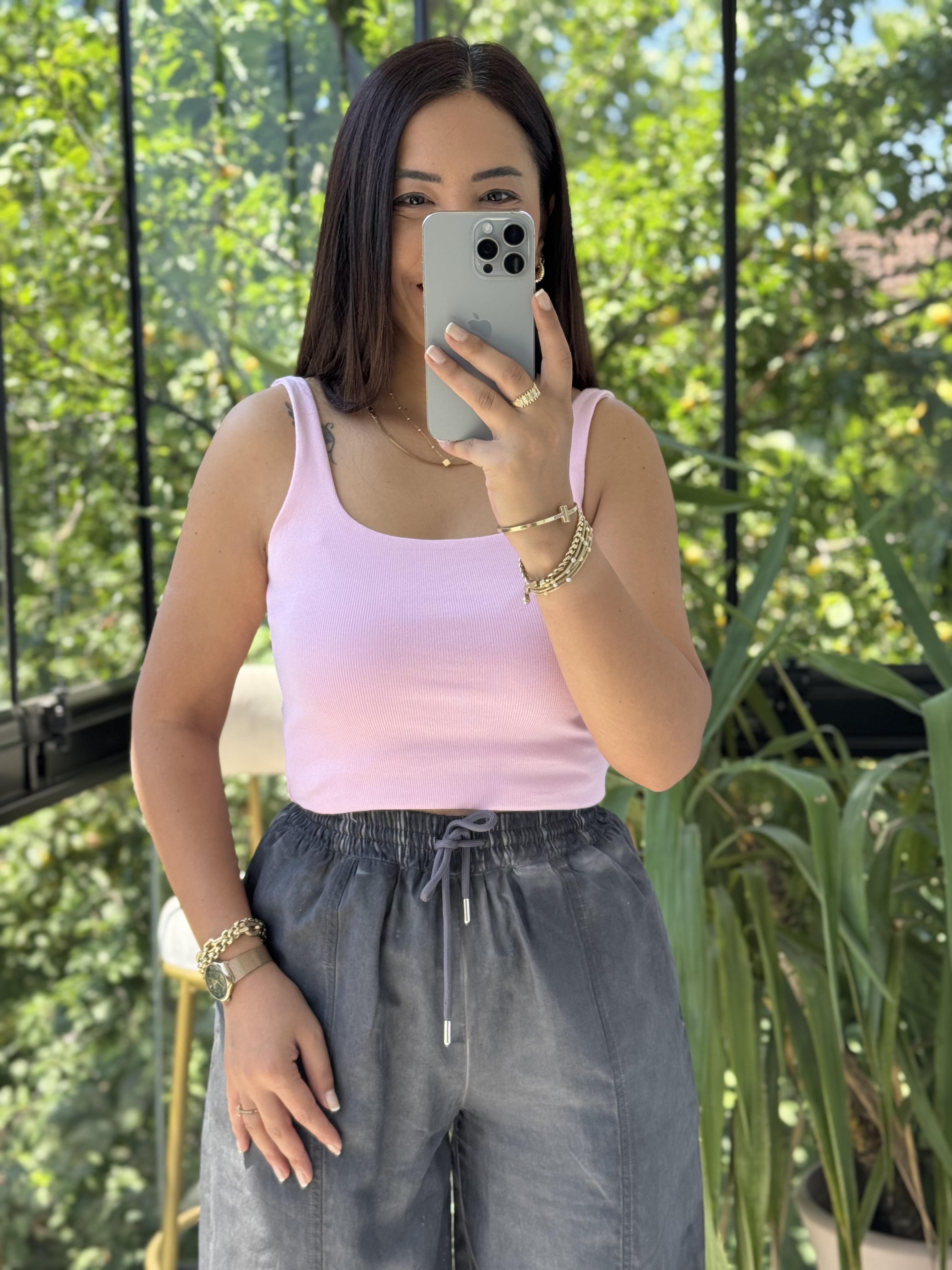 Dilvin Askılı Atlet Pembe