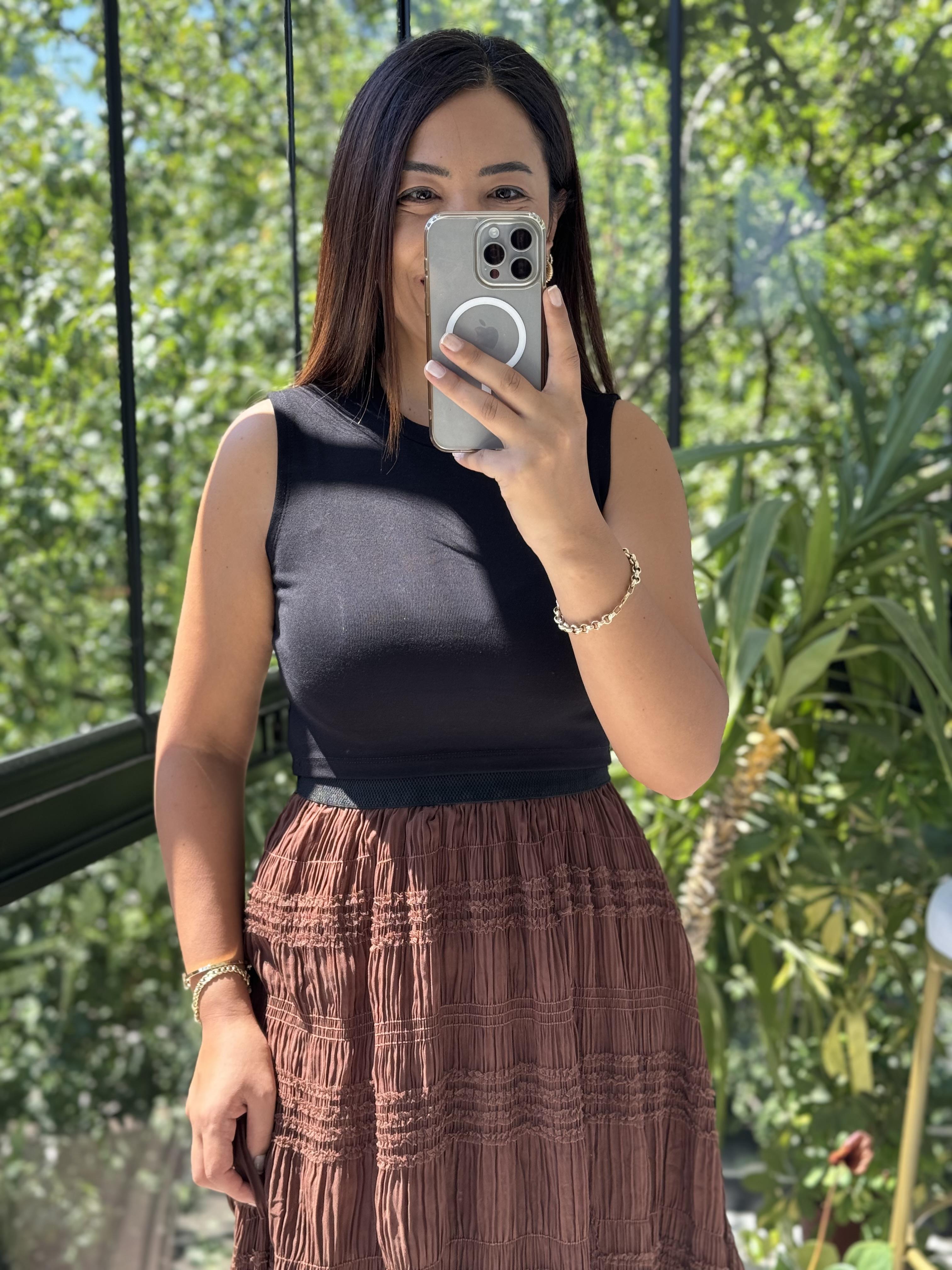 Dilvin Crop Atlet Siyah