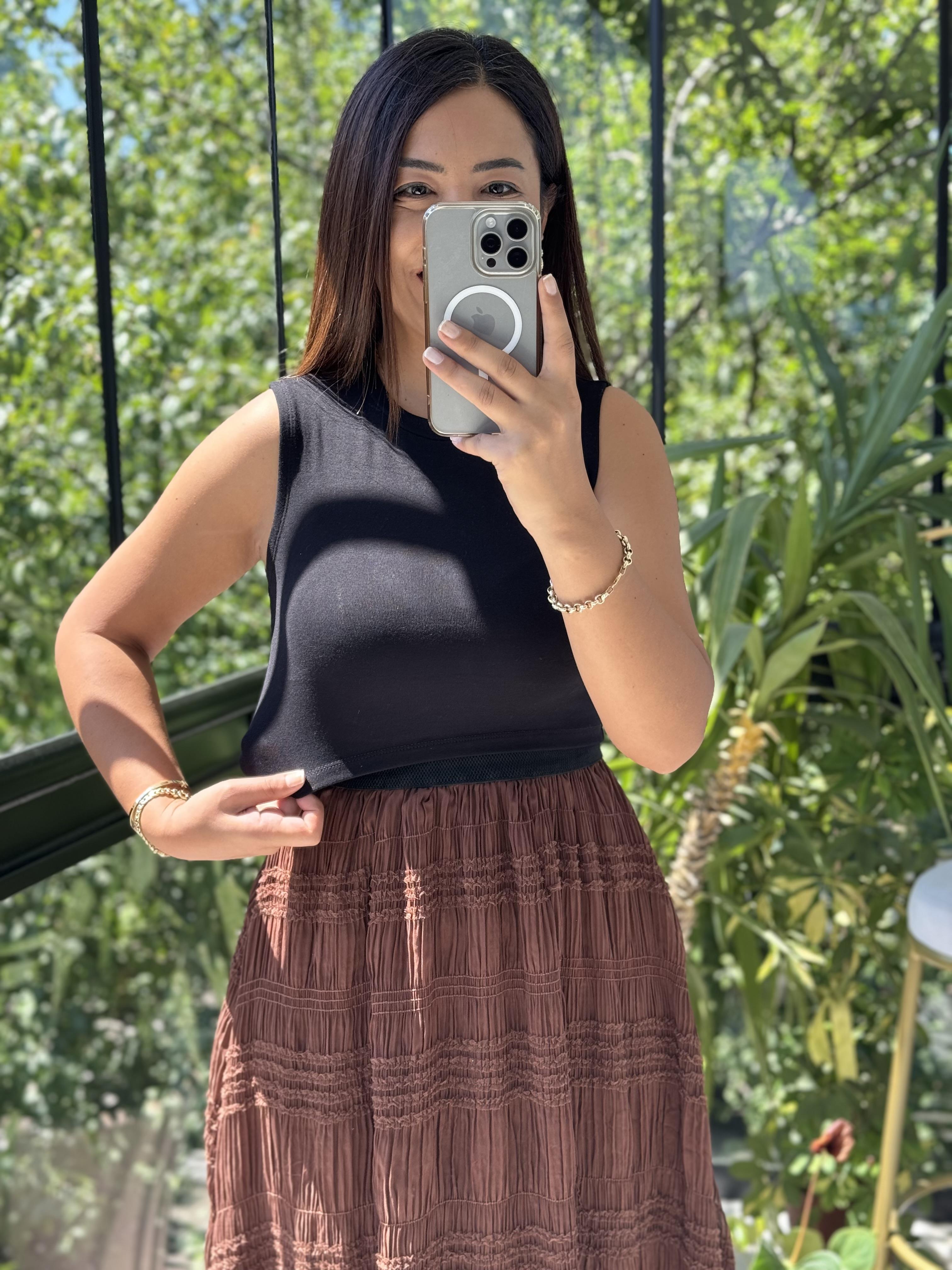 Dilvin Crop Atlet Siyah