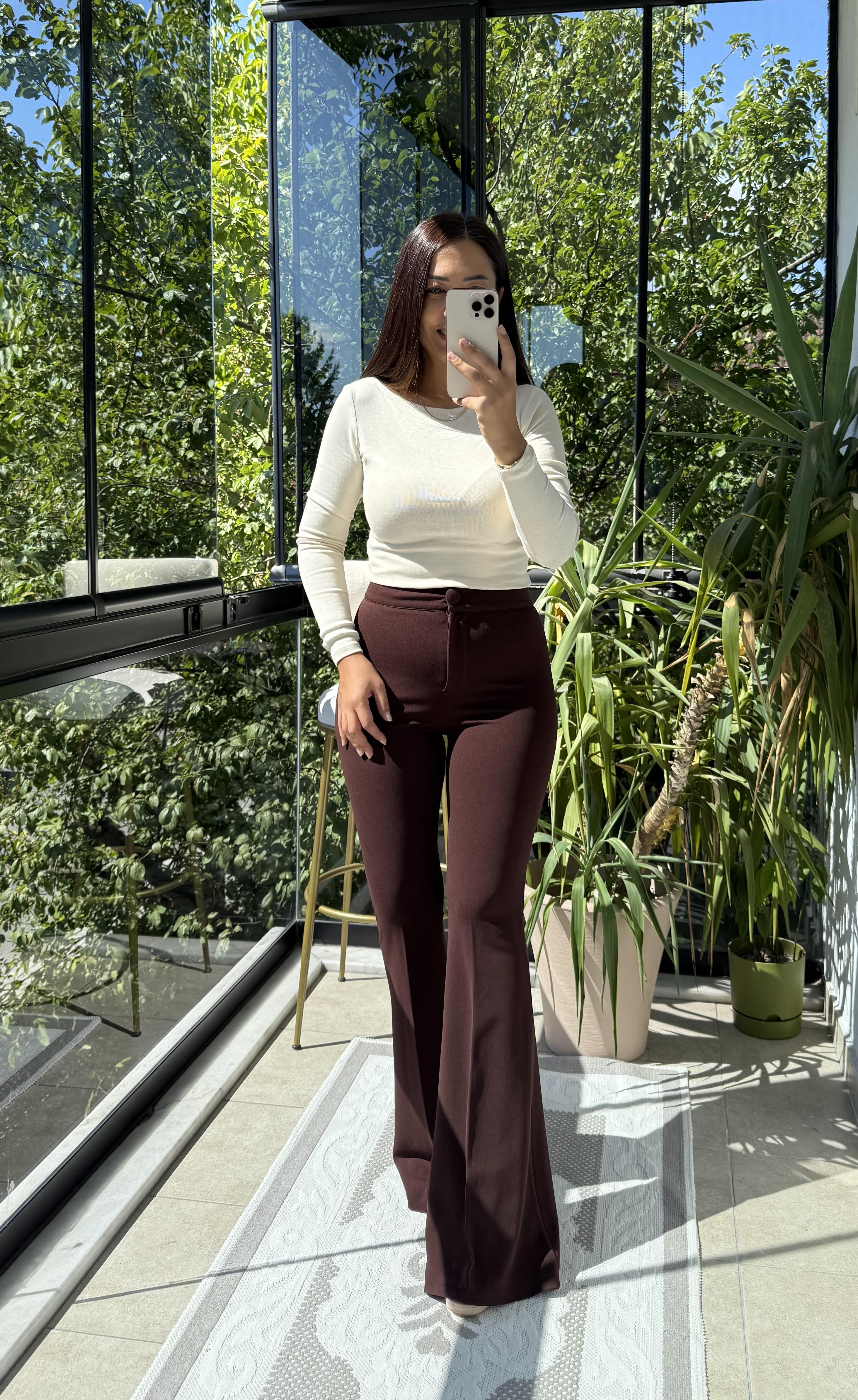 Dilvin Kayık Yaka Uzun Kollu Top Bluz Taş