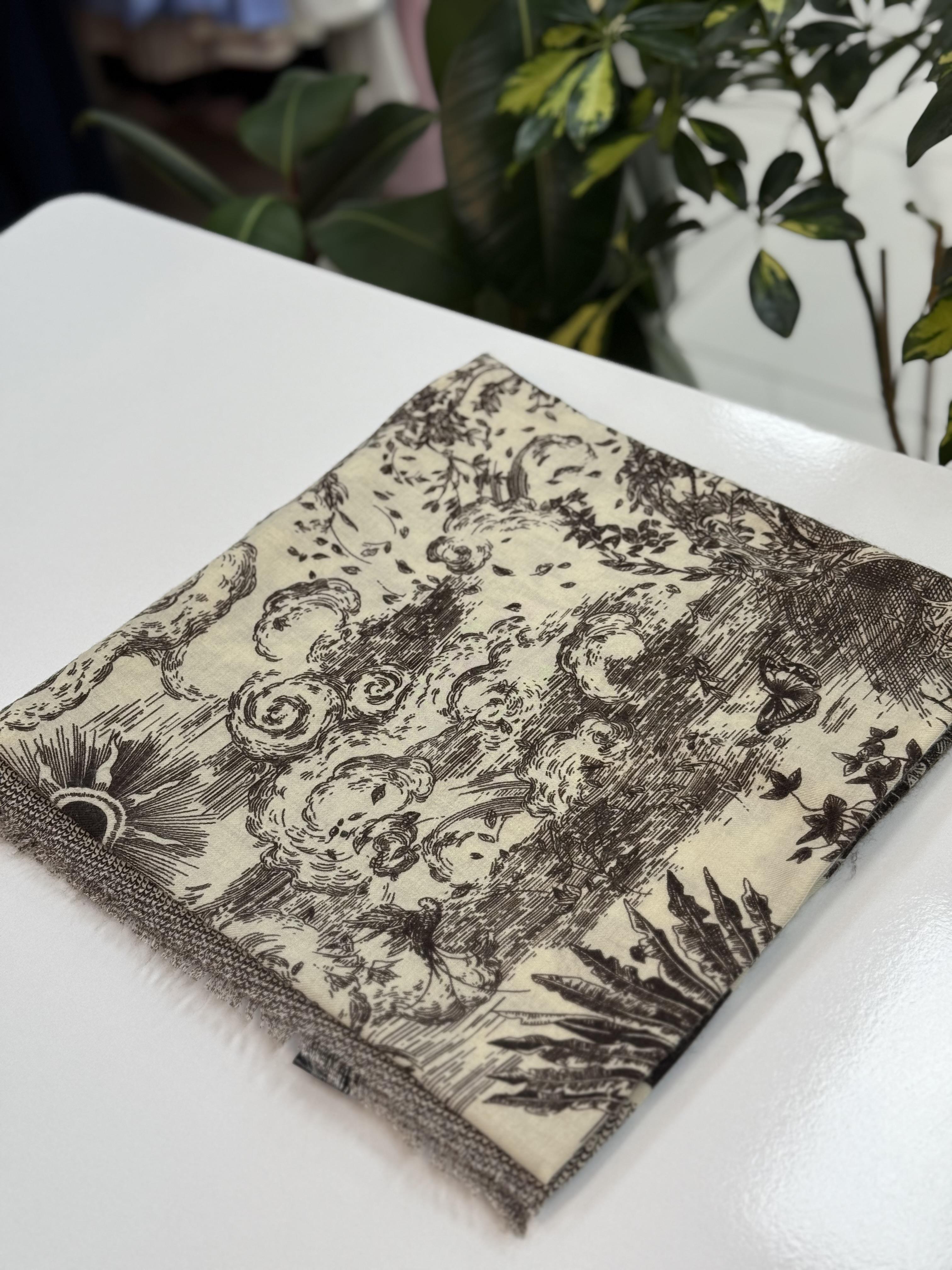 İthal Kaşmir Şal D*or kahve