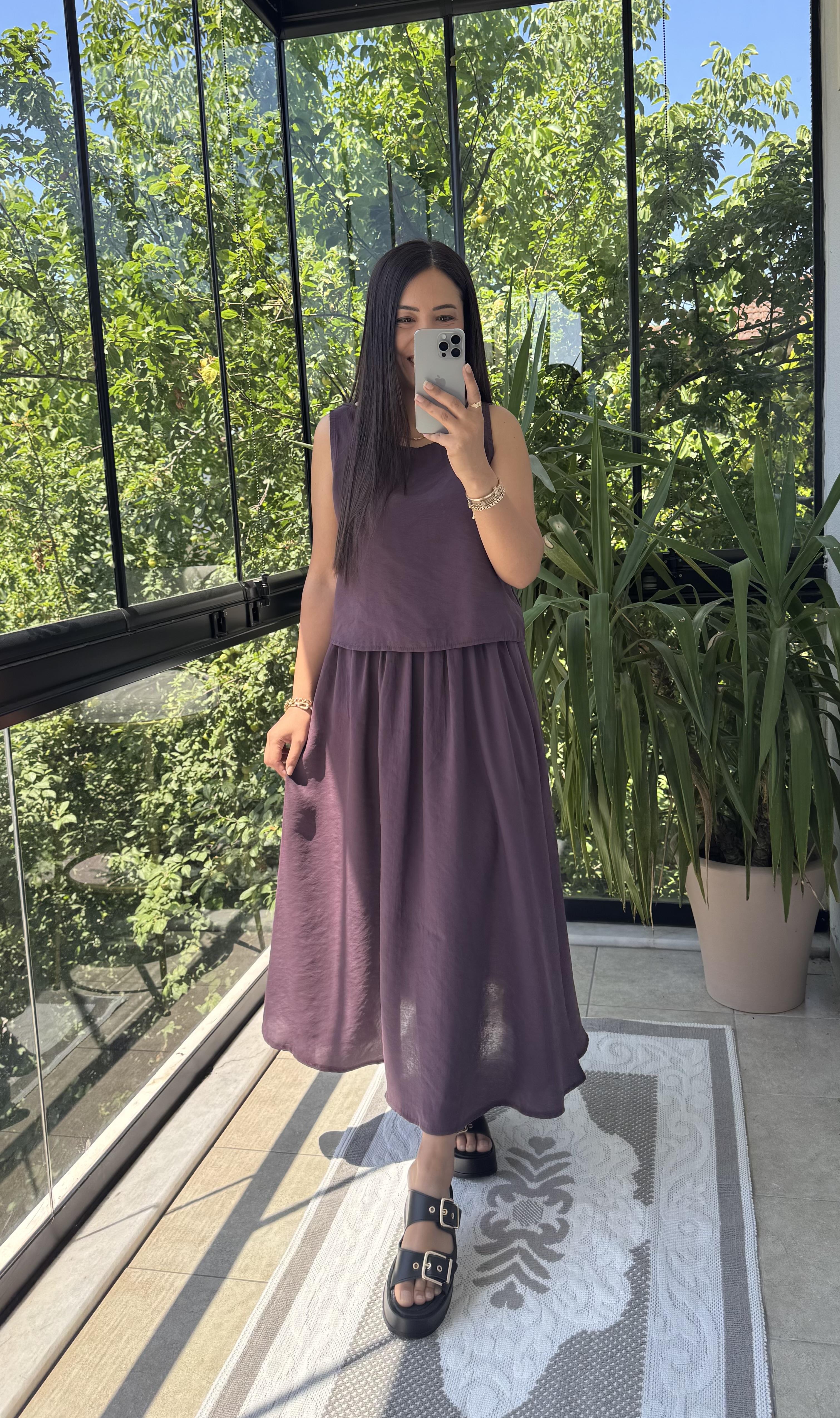 Etekli Tensel Takım Mürdüm
