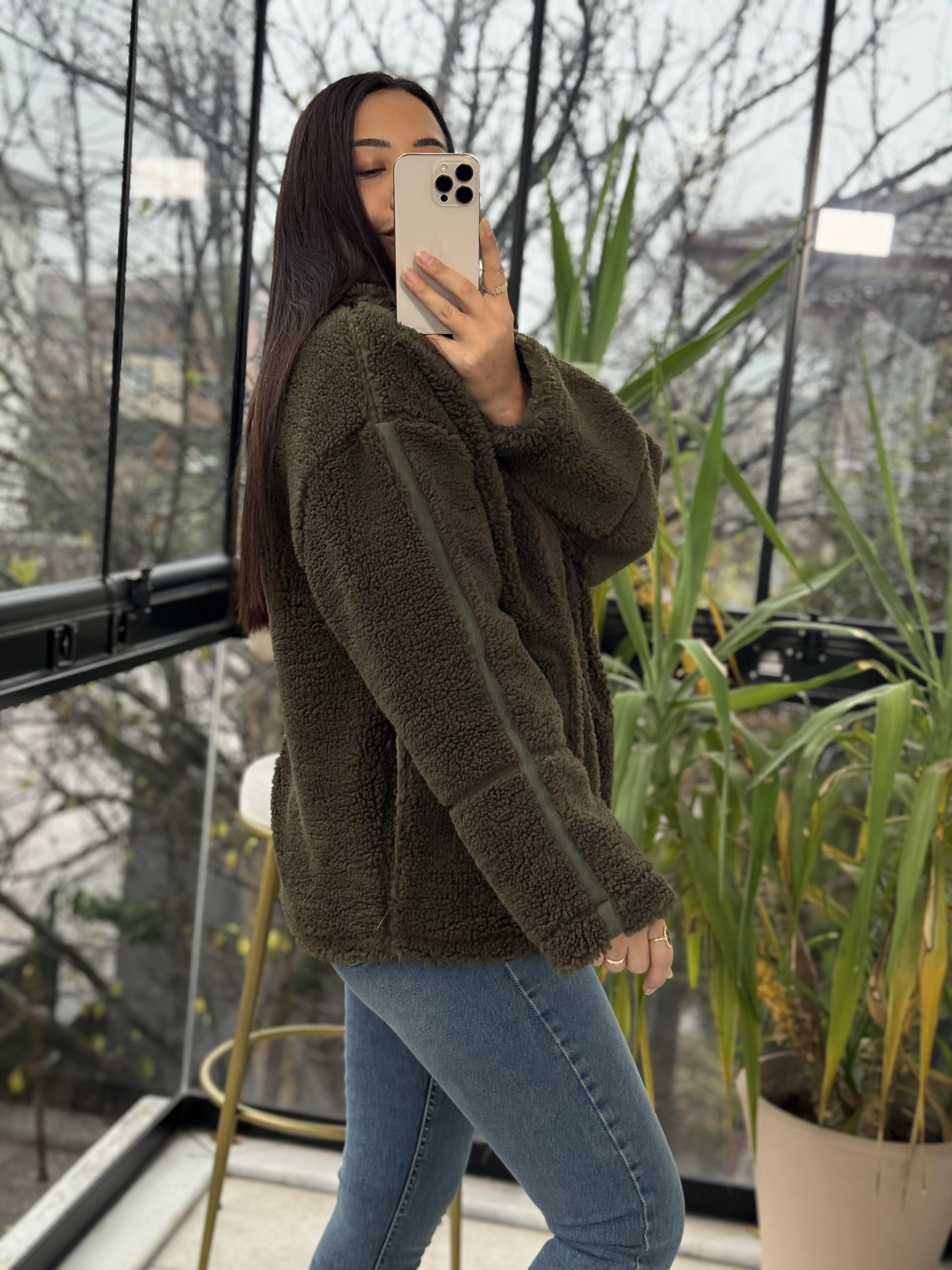 Pelüş Basic Polar Haki Yeşili