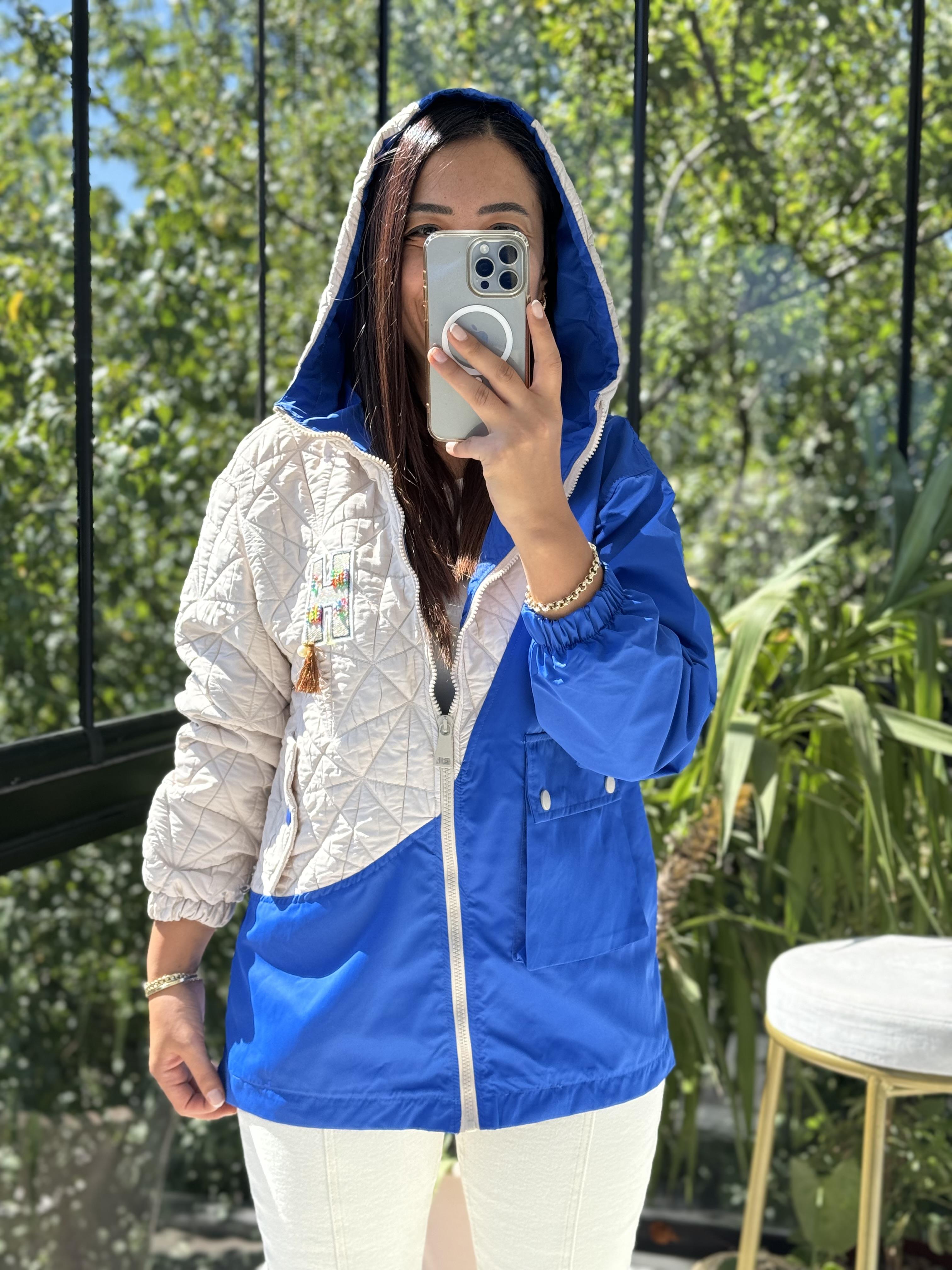 Garnili Yağmurluk Bej