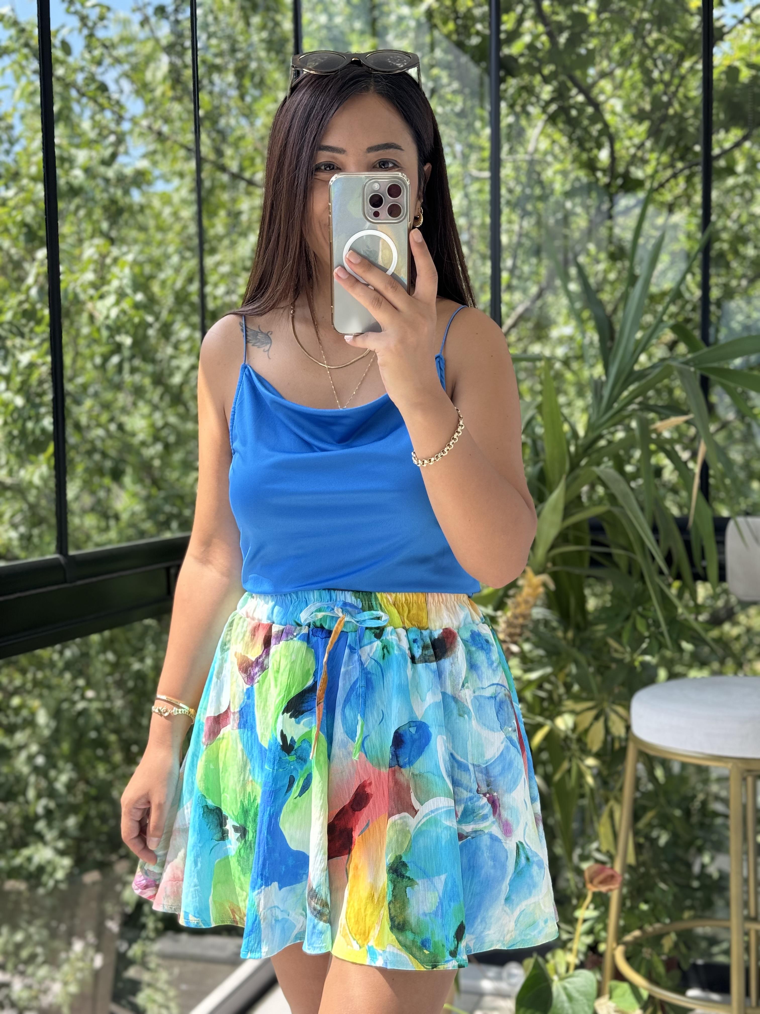 İnce Askılı Atlet Sax Mavi