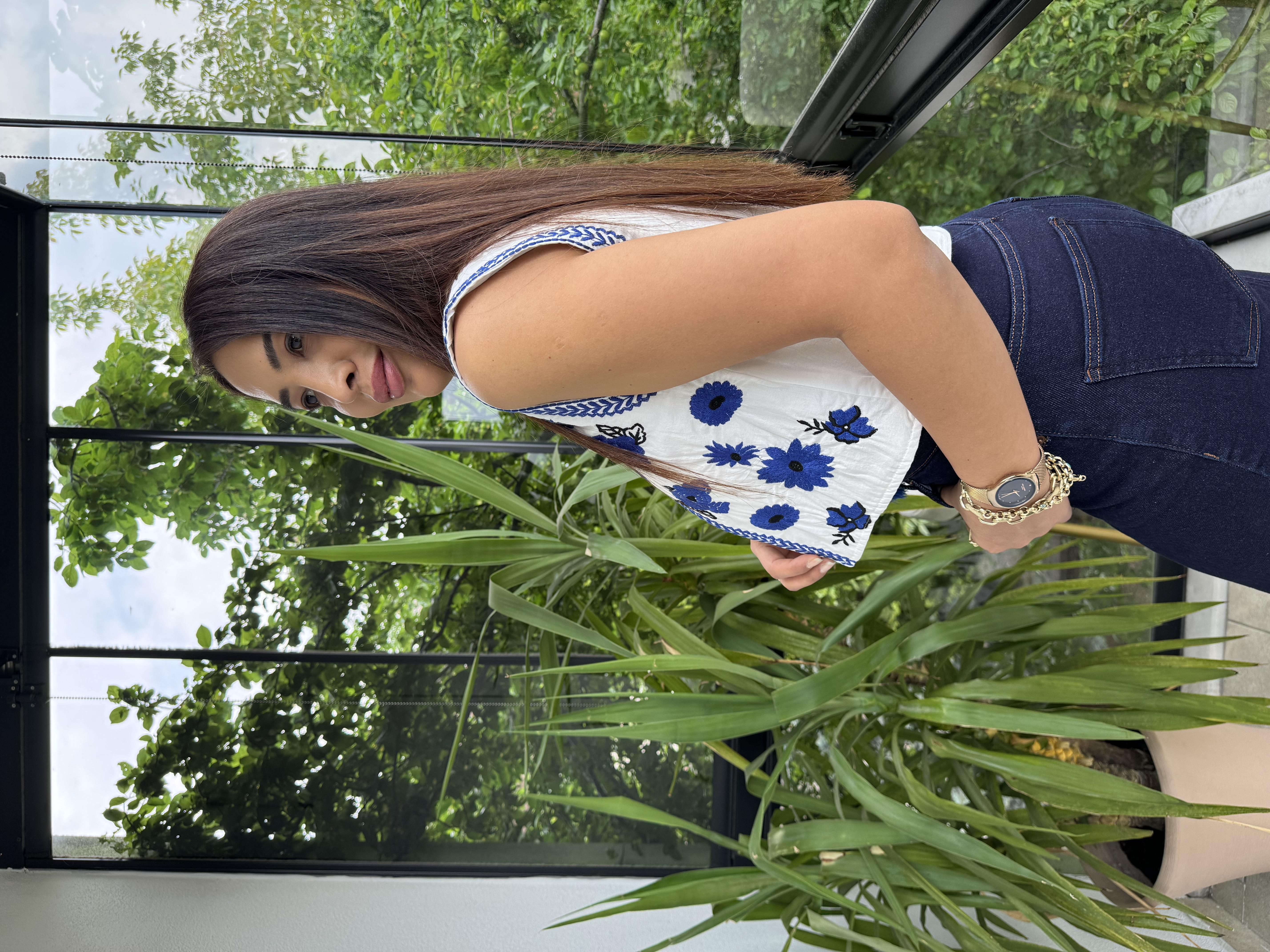 İşlemeli Nakışlı Yelek lacivert