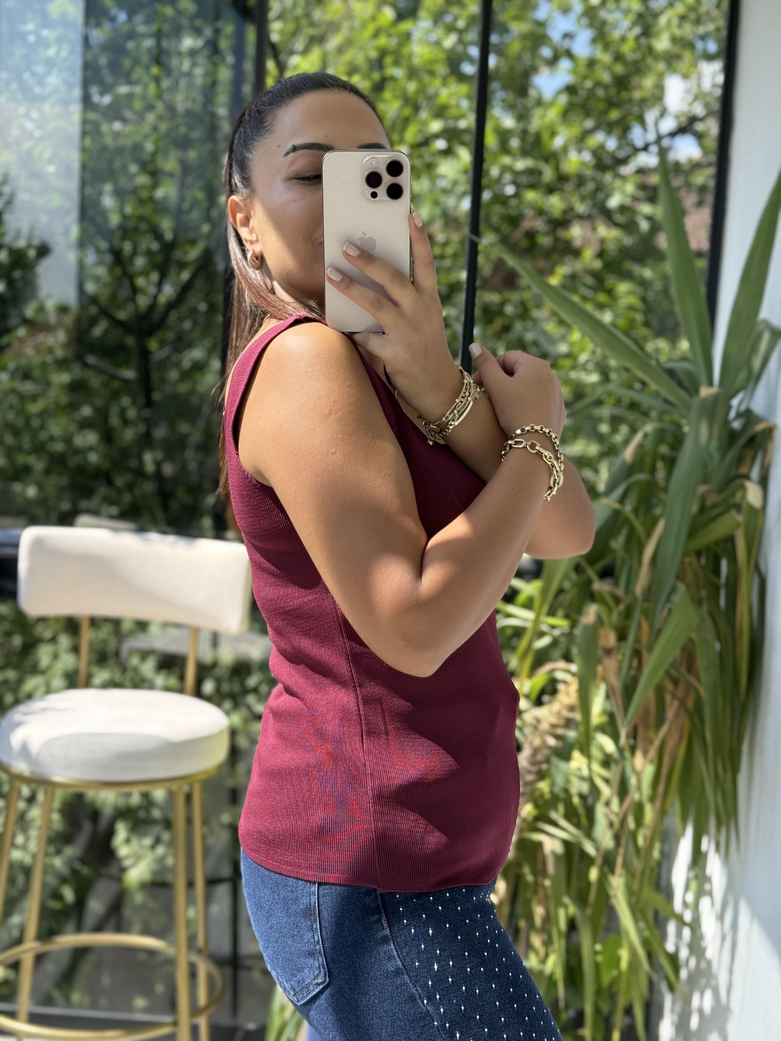 Kare Yaka Atlet Bordo