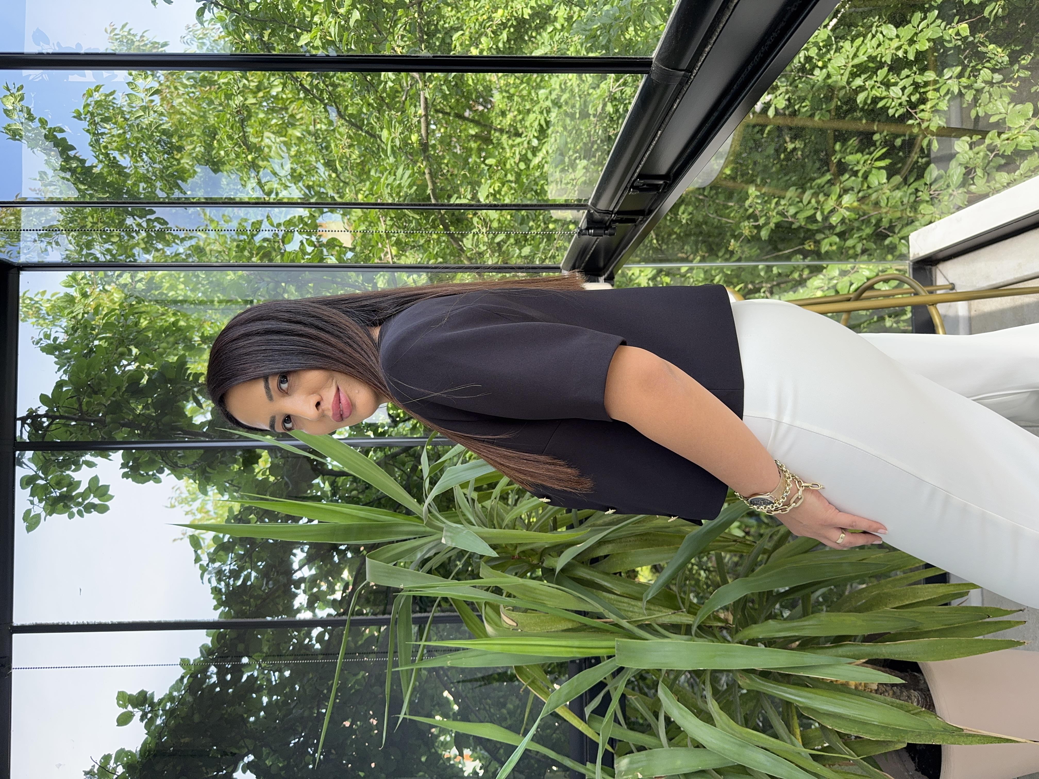 Kısa Kol Blazer Ceket Siyah