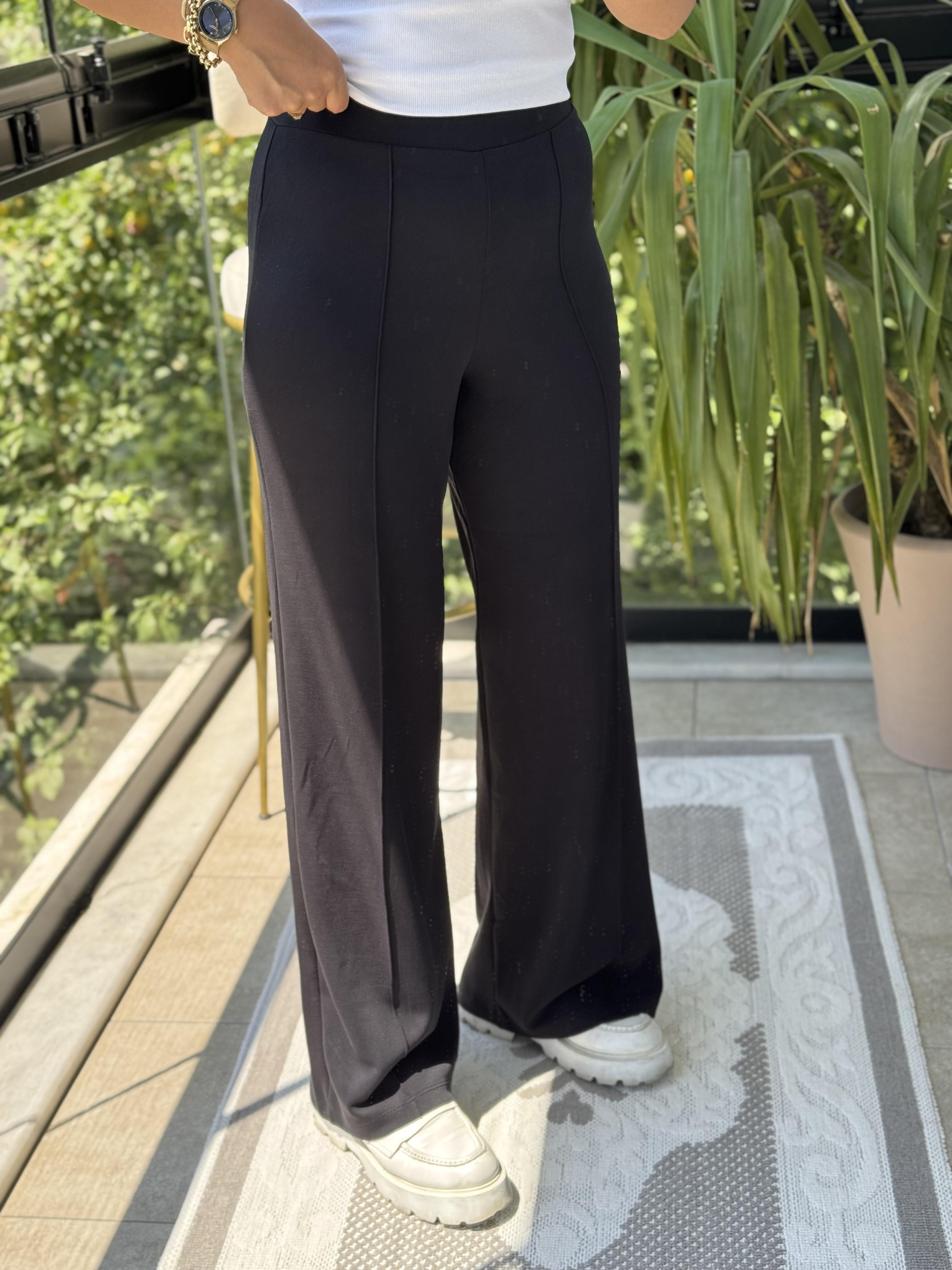Modal Bol Paça Pantolon Füme