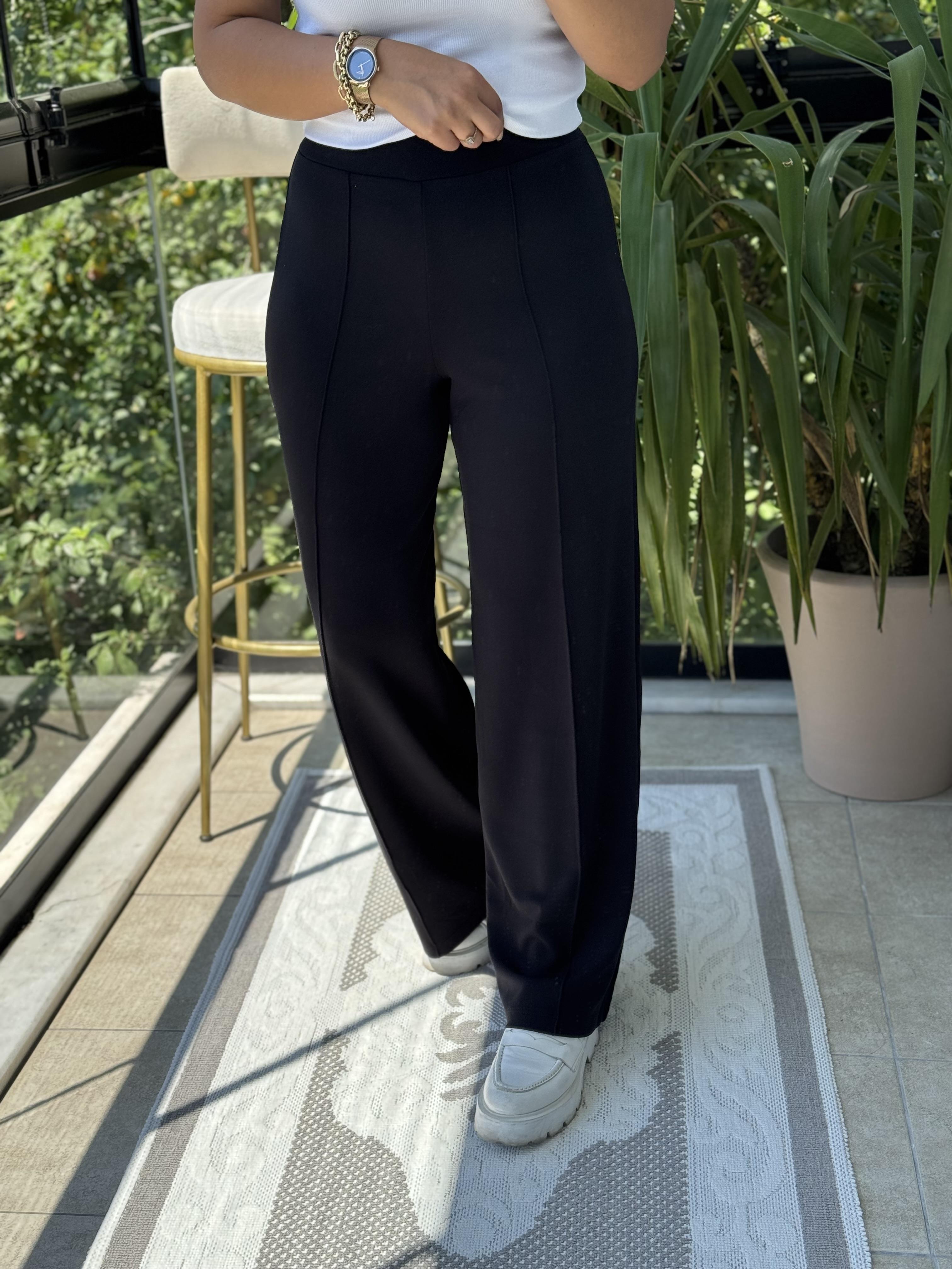 Modal Bol Paça Pantolon Füme