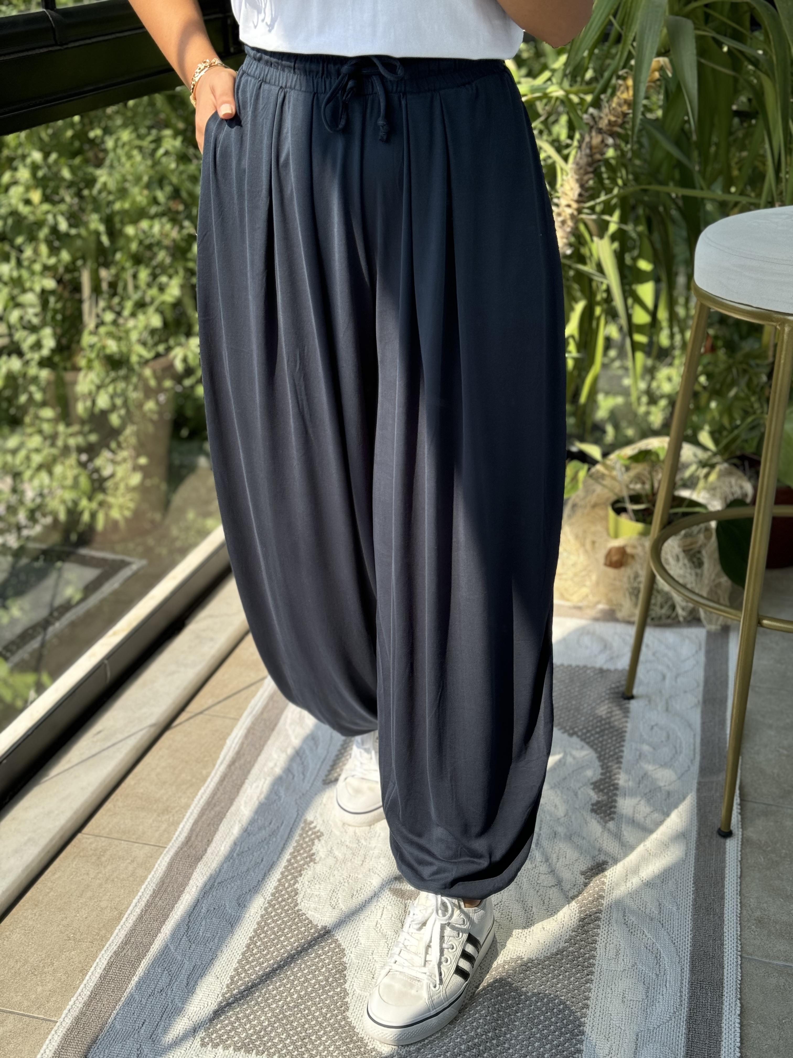 Modal Şalvar Pantolon Lacivert