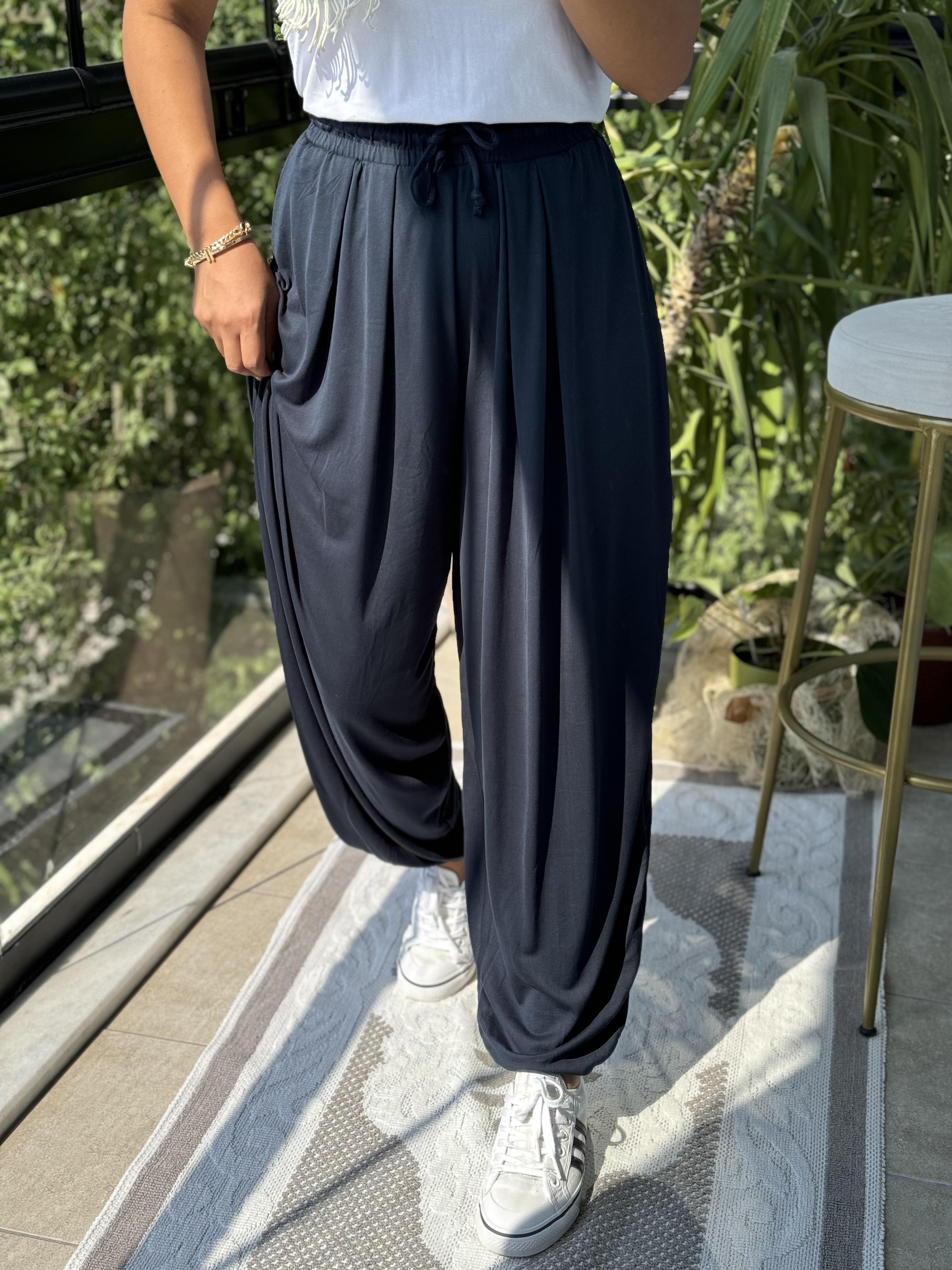 Modal Şalvar Pantolon Lacivert