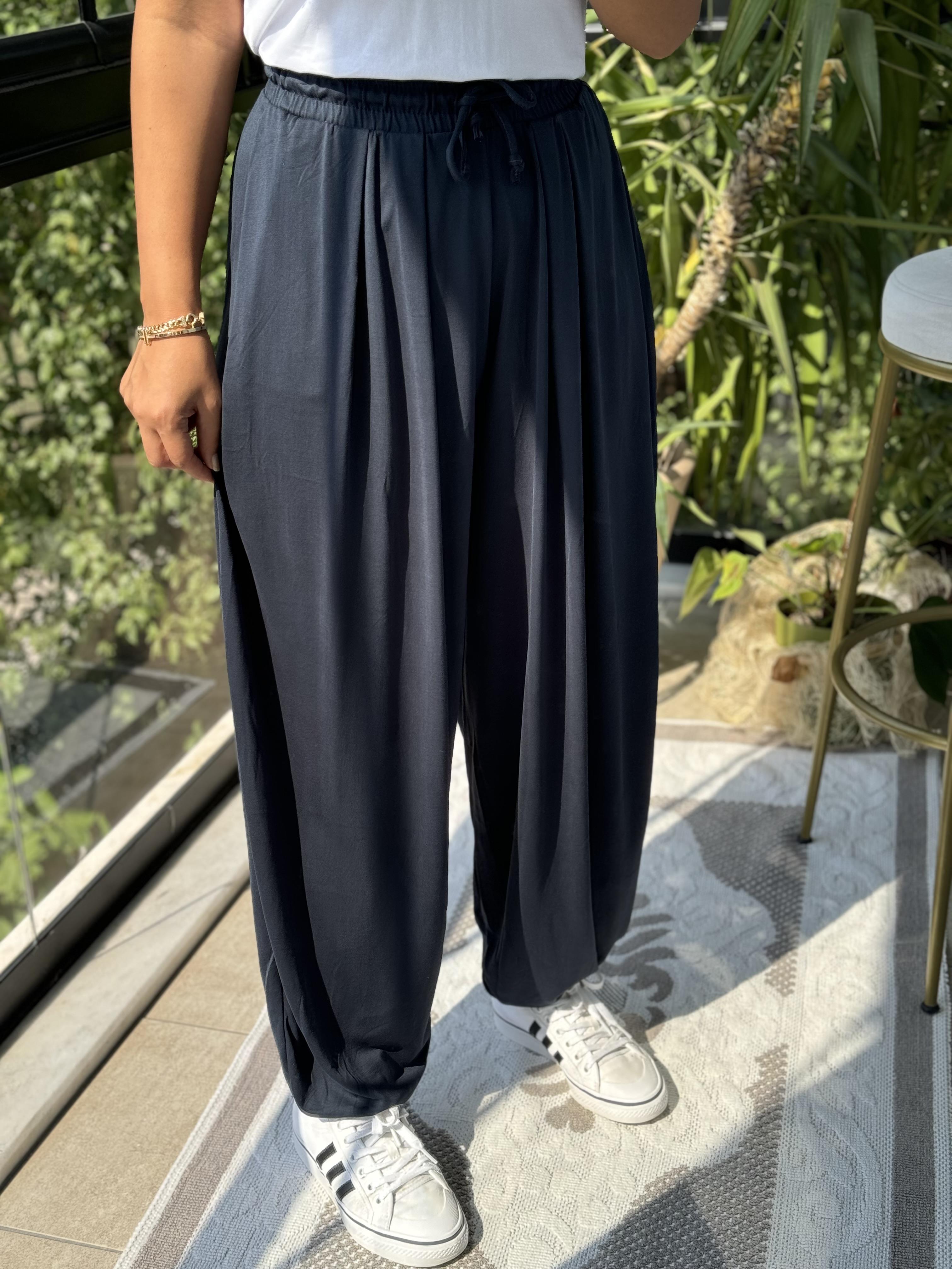 Modal Şalvar Pantolon Lacivert