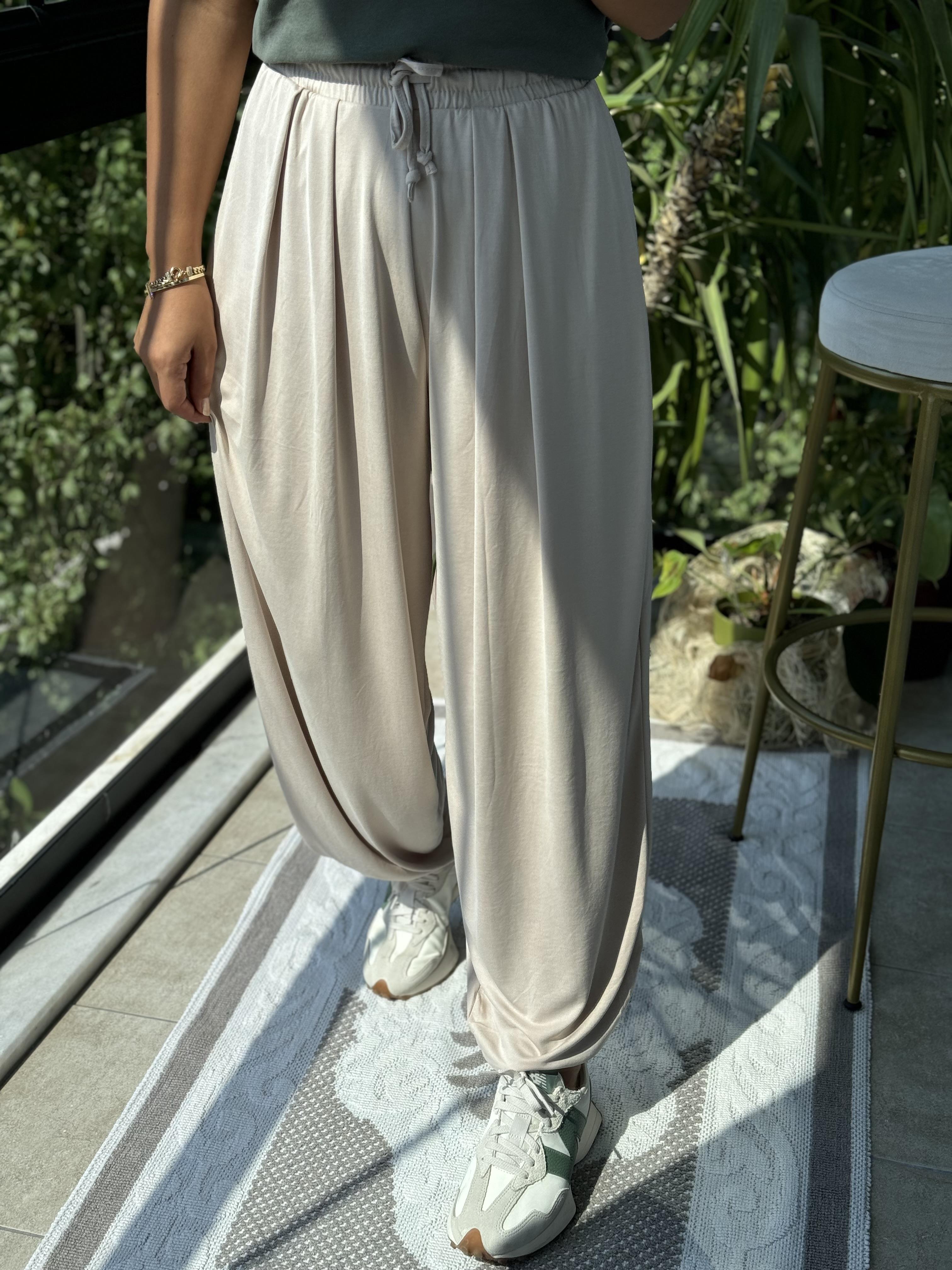 Modal Şalvar Pantolon Taş