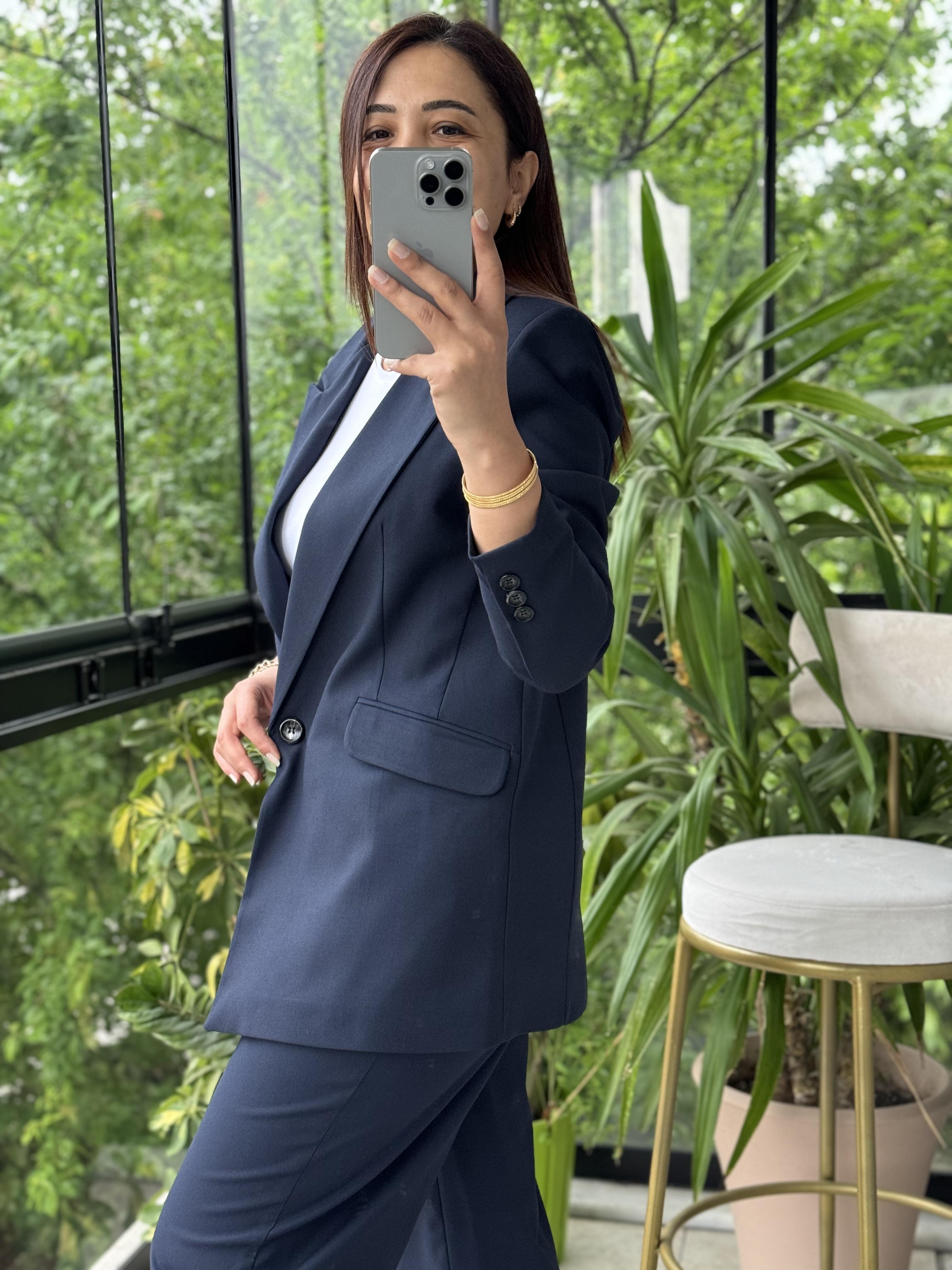 Takım Elbise Oversize Lacivert