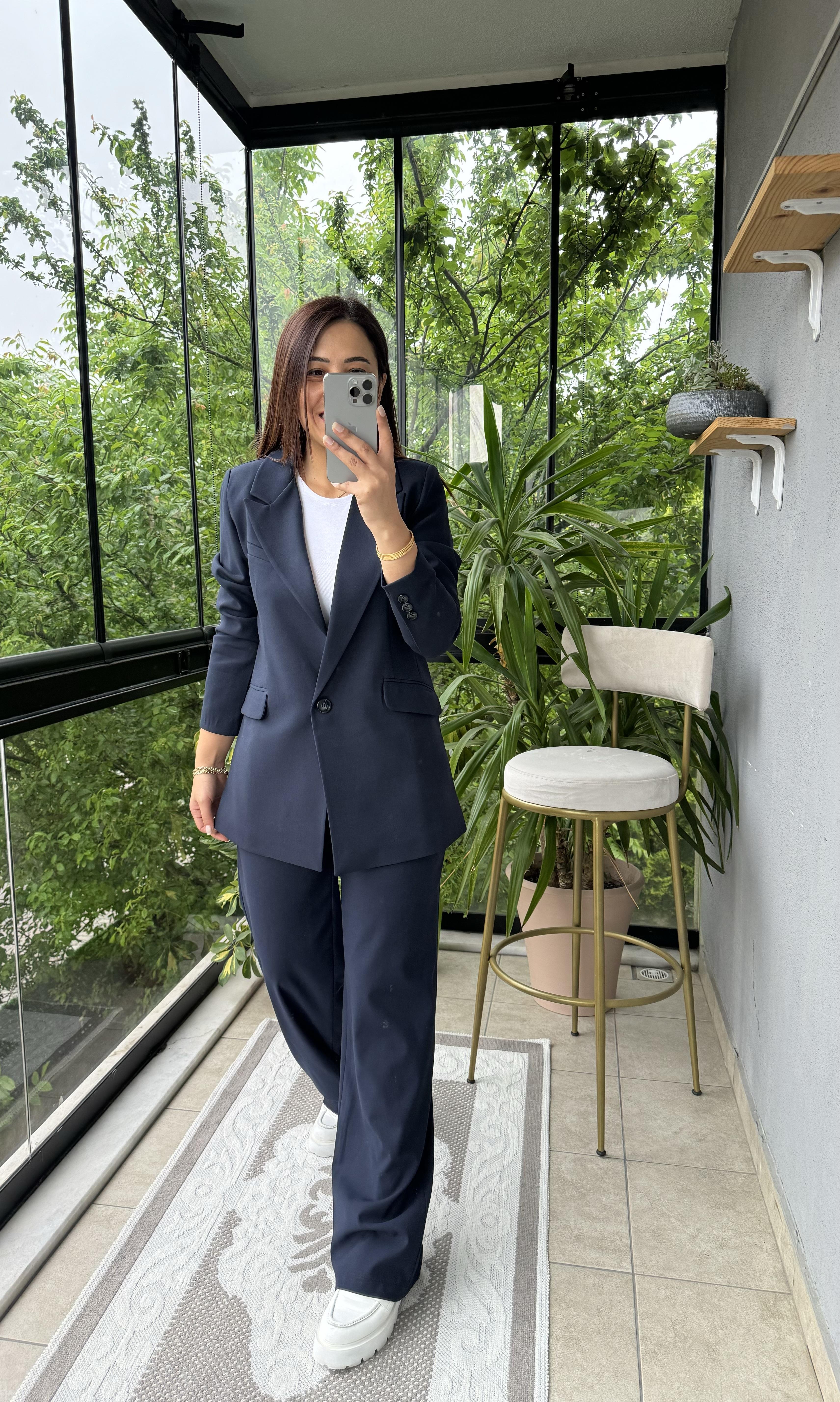 Takım Elbise Oversize Lacivert