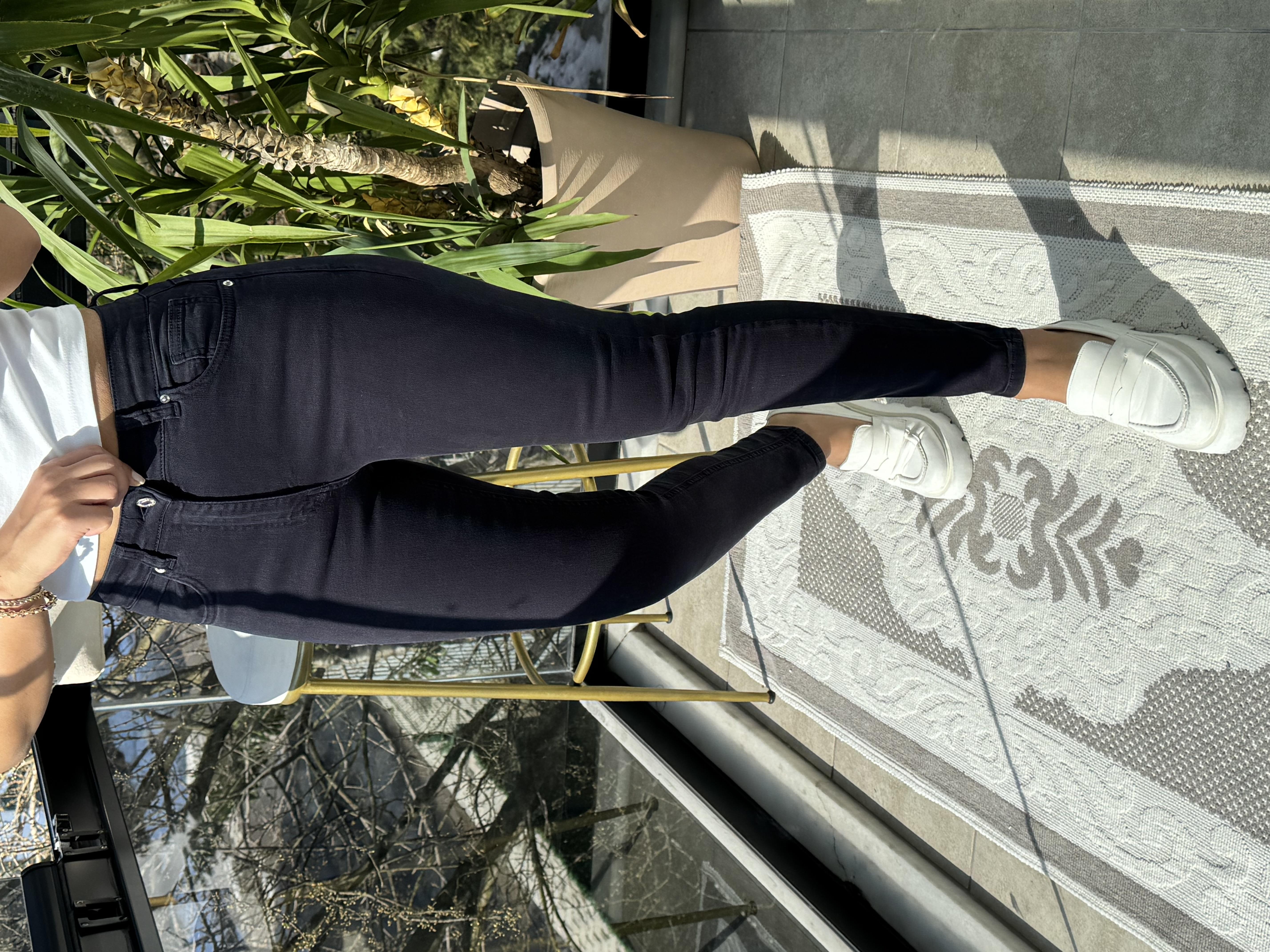 Toparlayıcı Skinny Jean Lacivert
