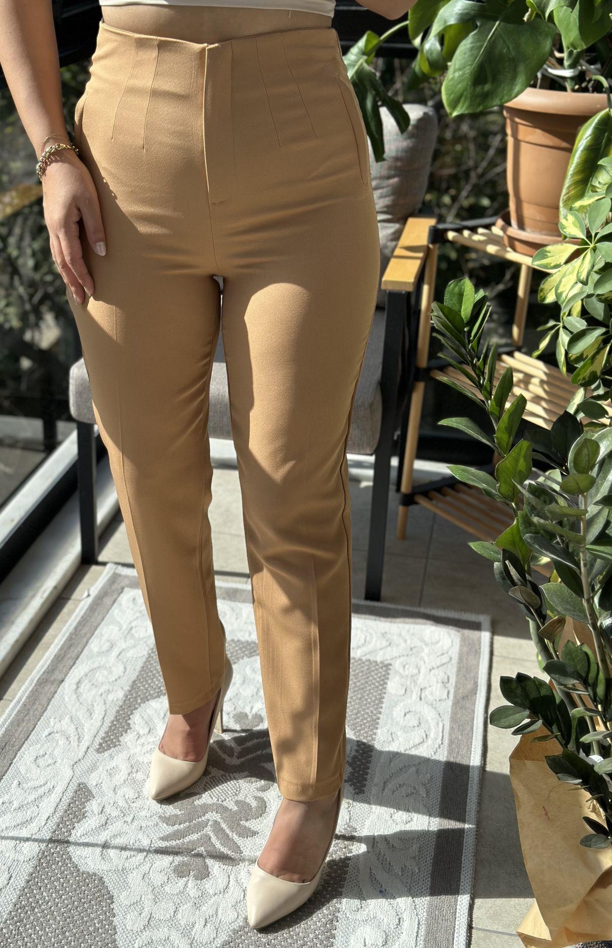 ZRA Model Kumaş Pantolon Karamel