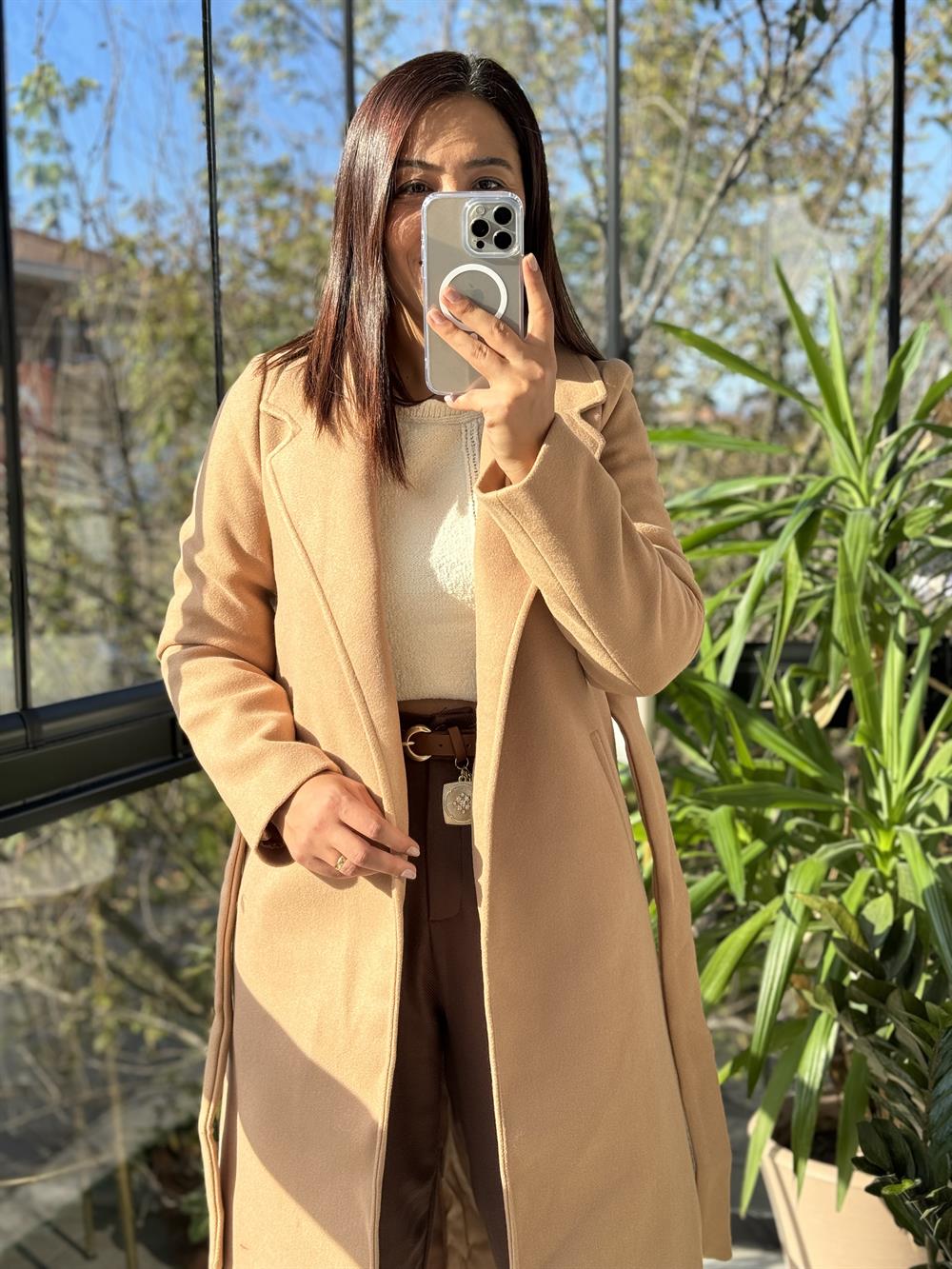  Bornoz Model Keçe Kaban Kahve