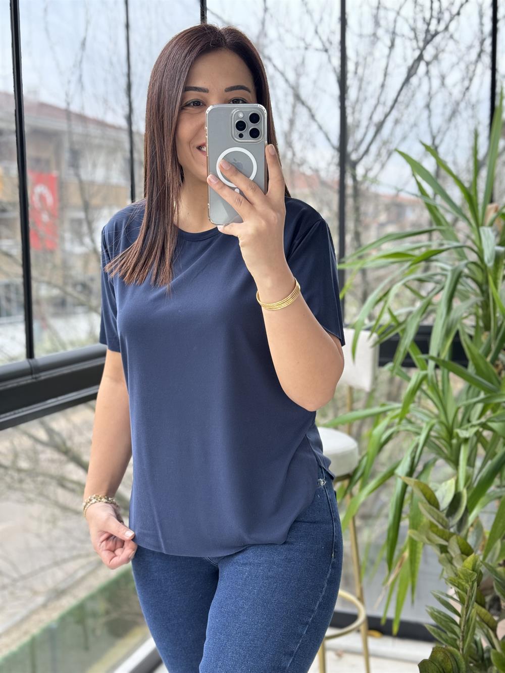  Oysho Tişört Lacivert