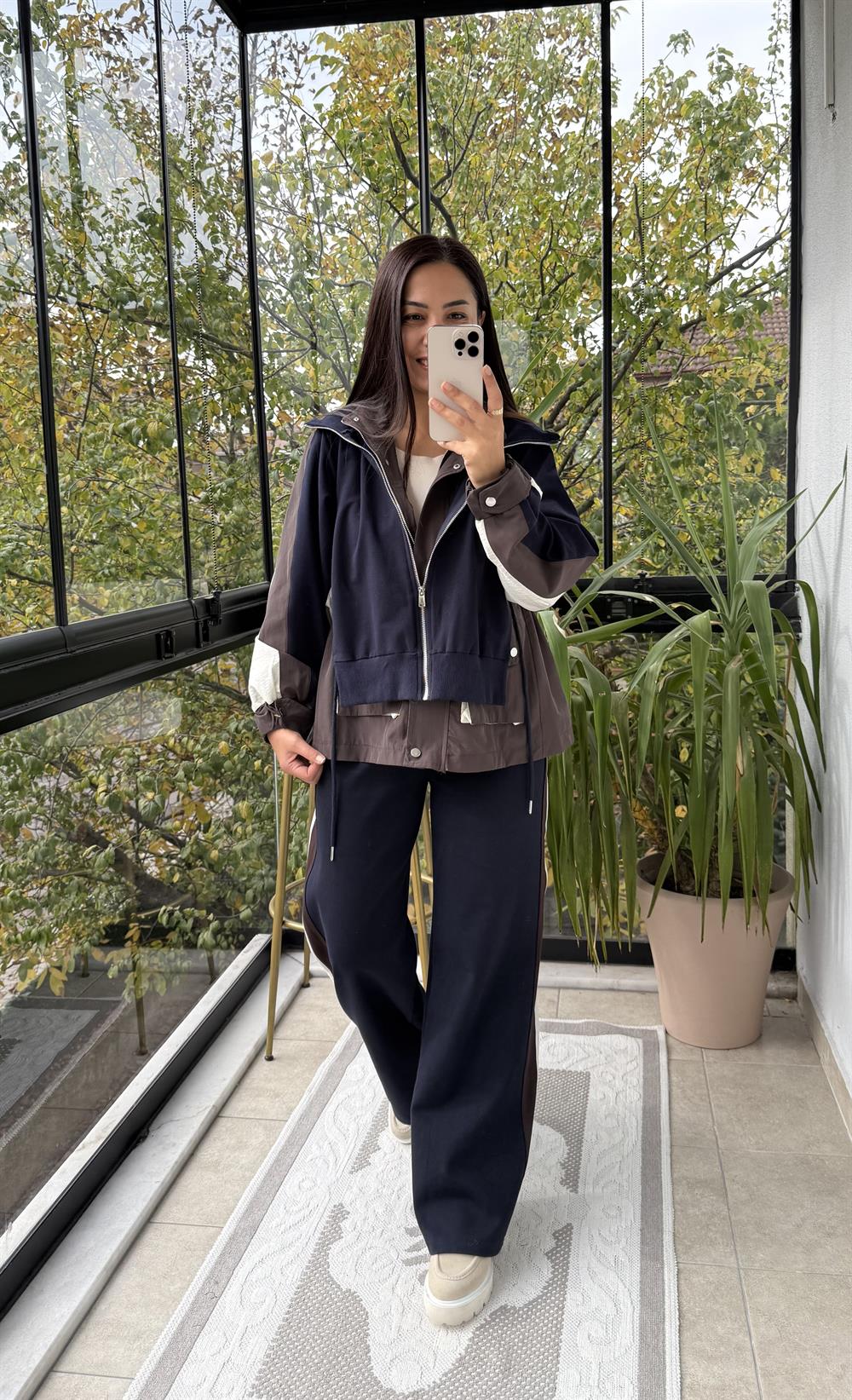 Twst Model Parçalı Takım Kahve