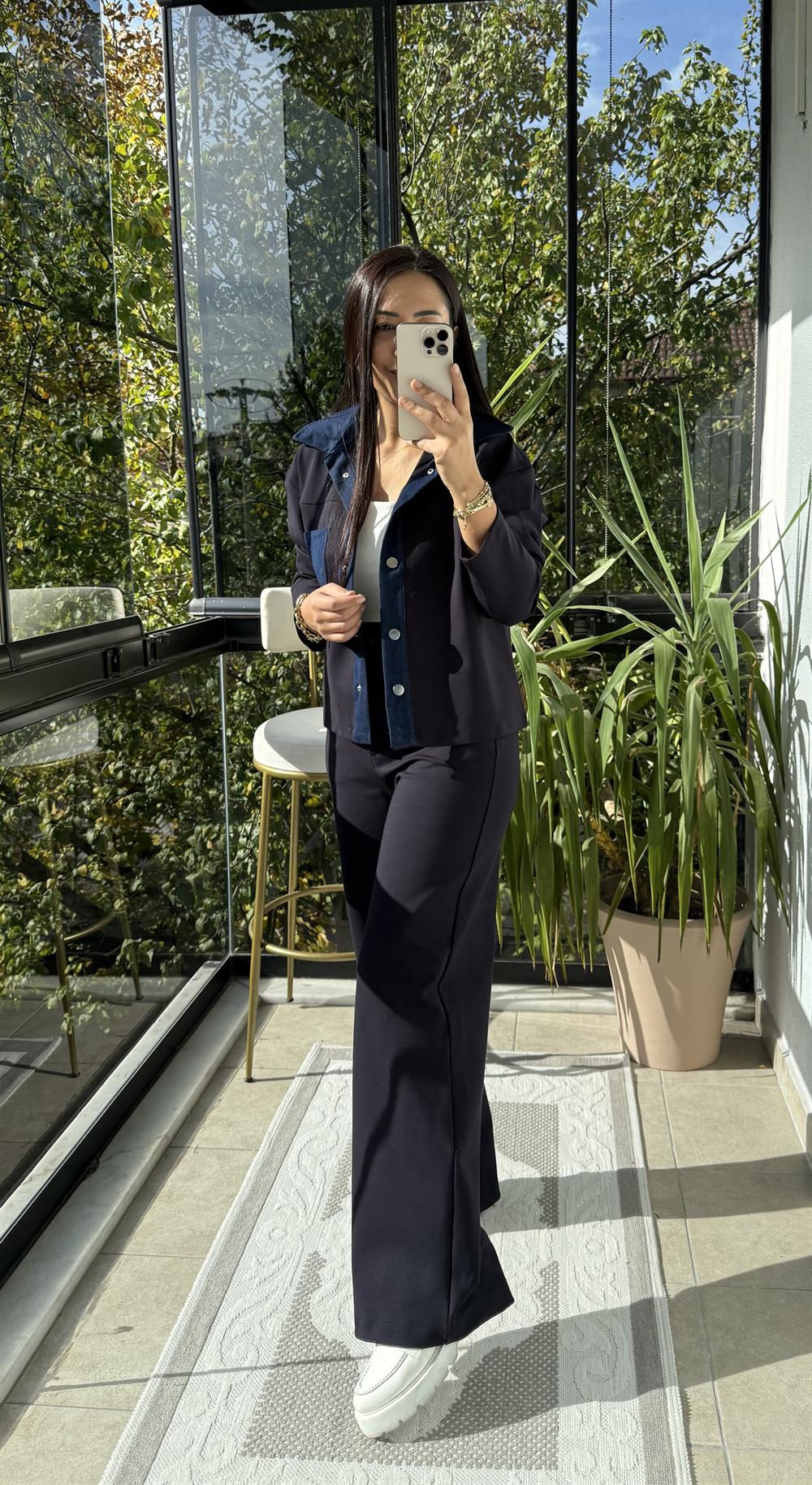 Kot Garnili Takım Lacivert