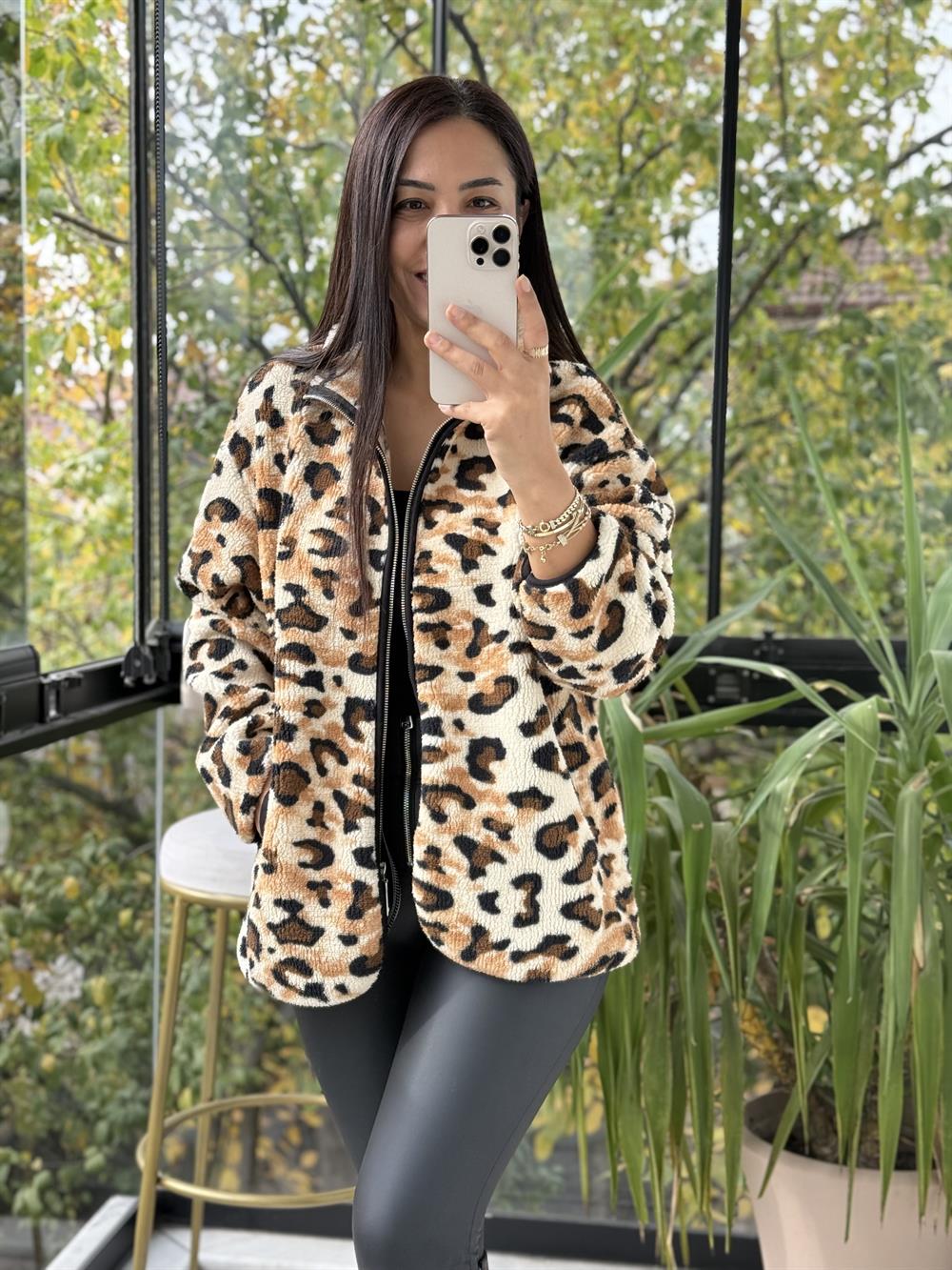 Cepli Leopar Polar Kahve