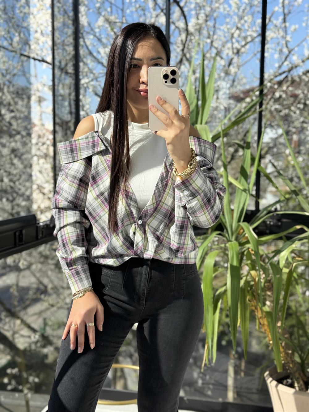 Atletli Gömlek Ekru