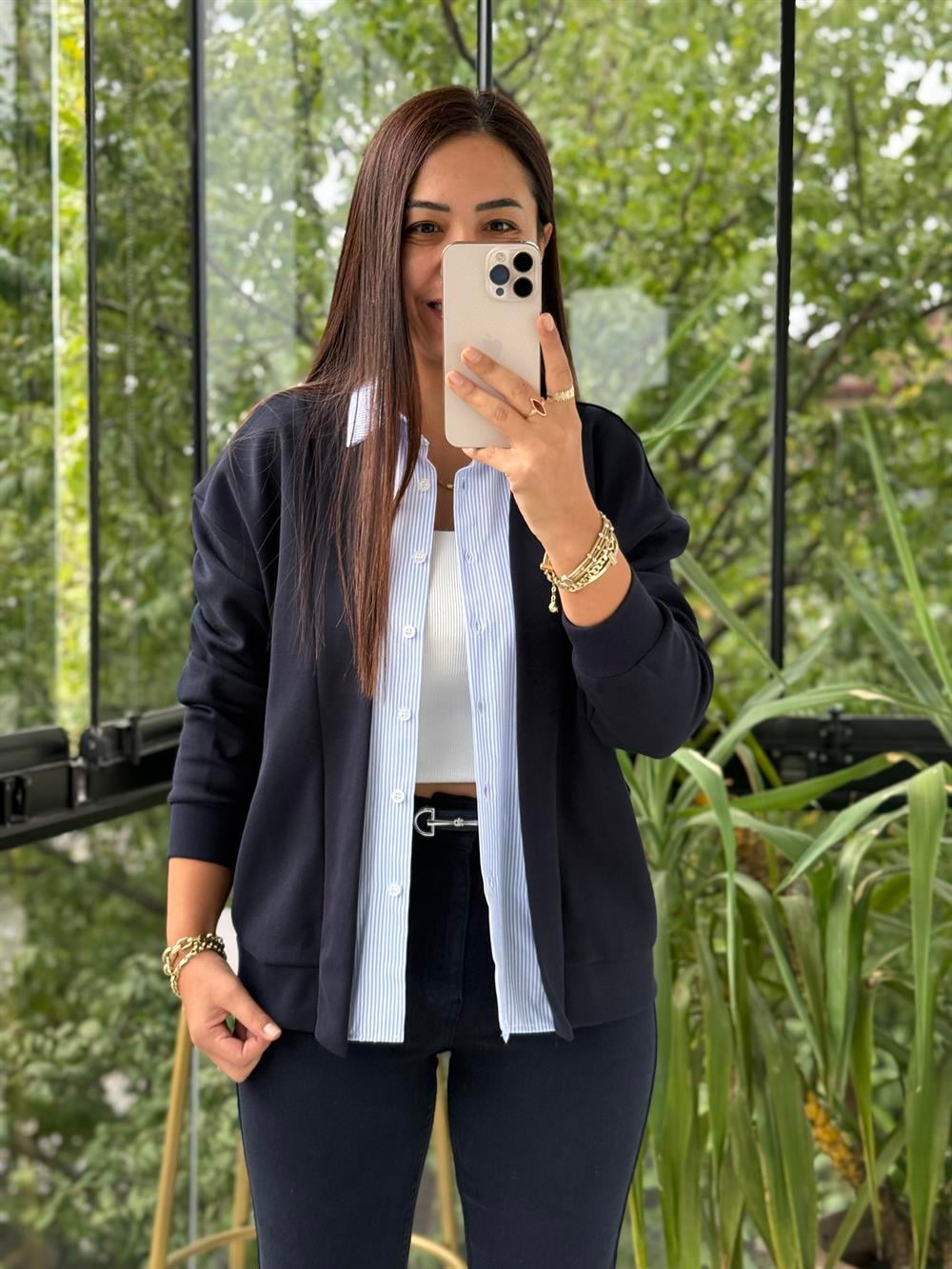 Gömlek Mix Hırka Lacivert