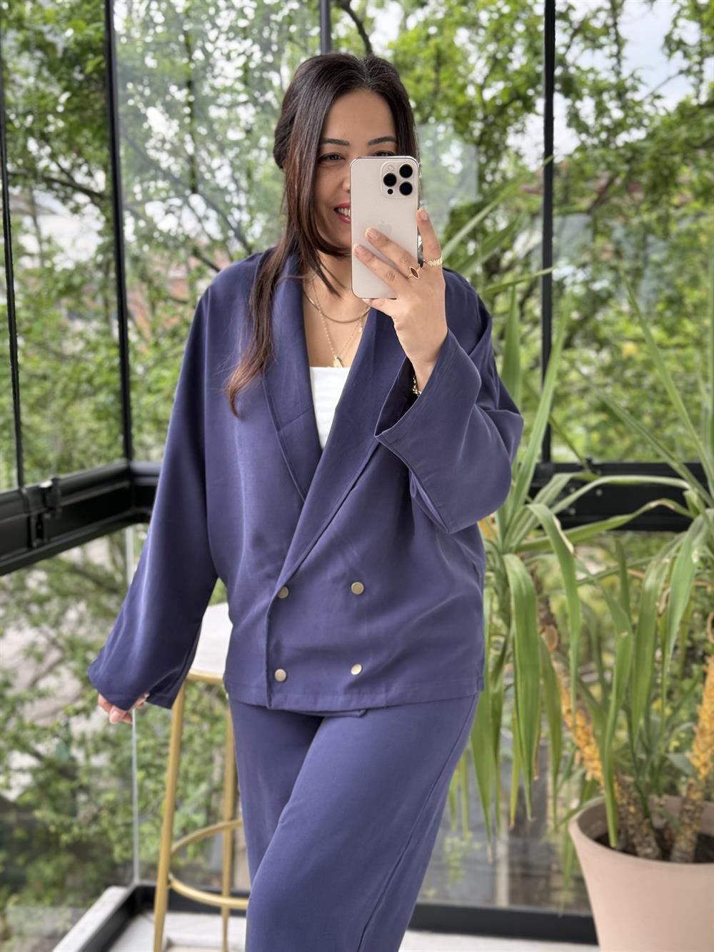 Armani Model Takım Lacivert