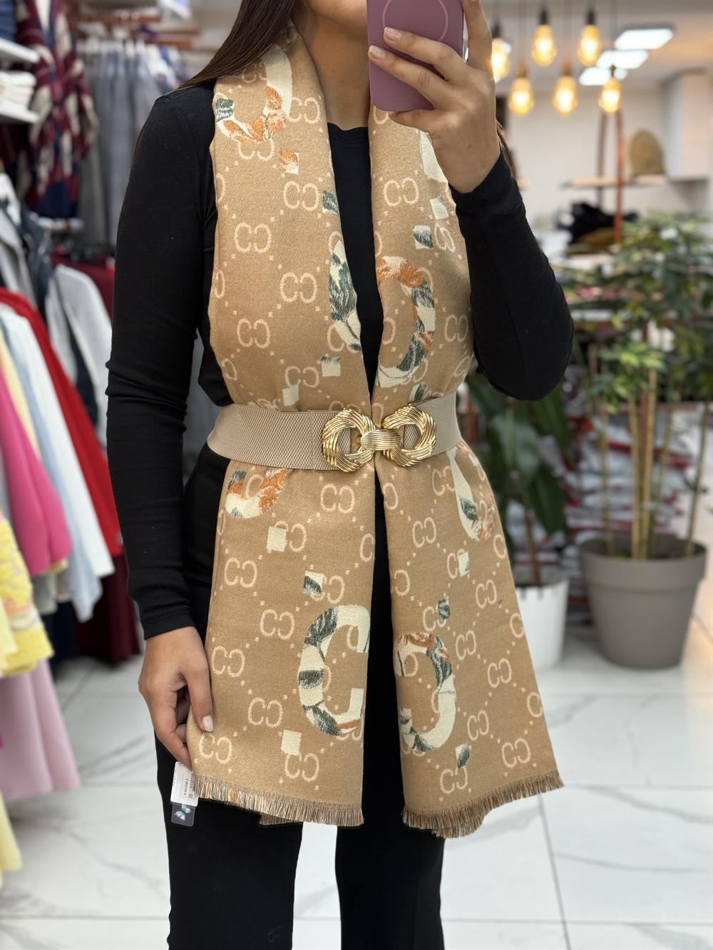 İthal Kaşmir Şal CC Bisküvi