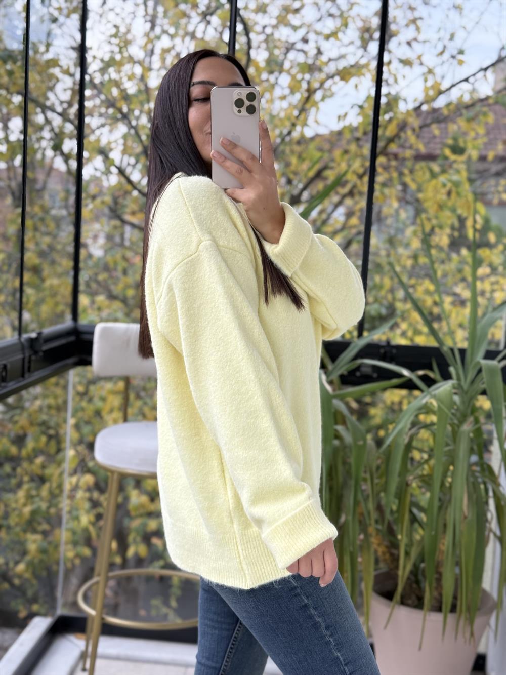 Yumoş Basic Kazak Sarı