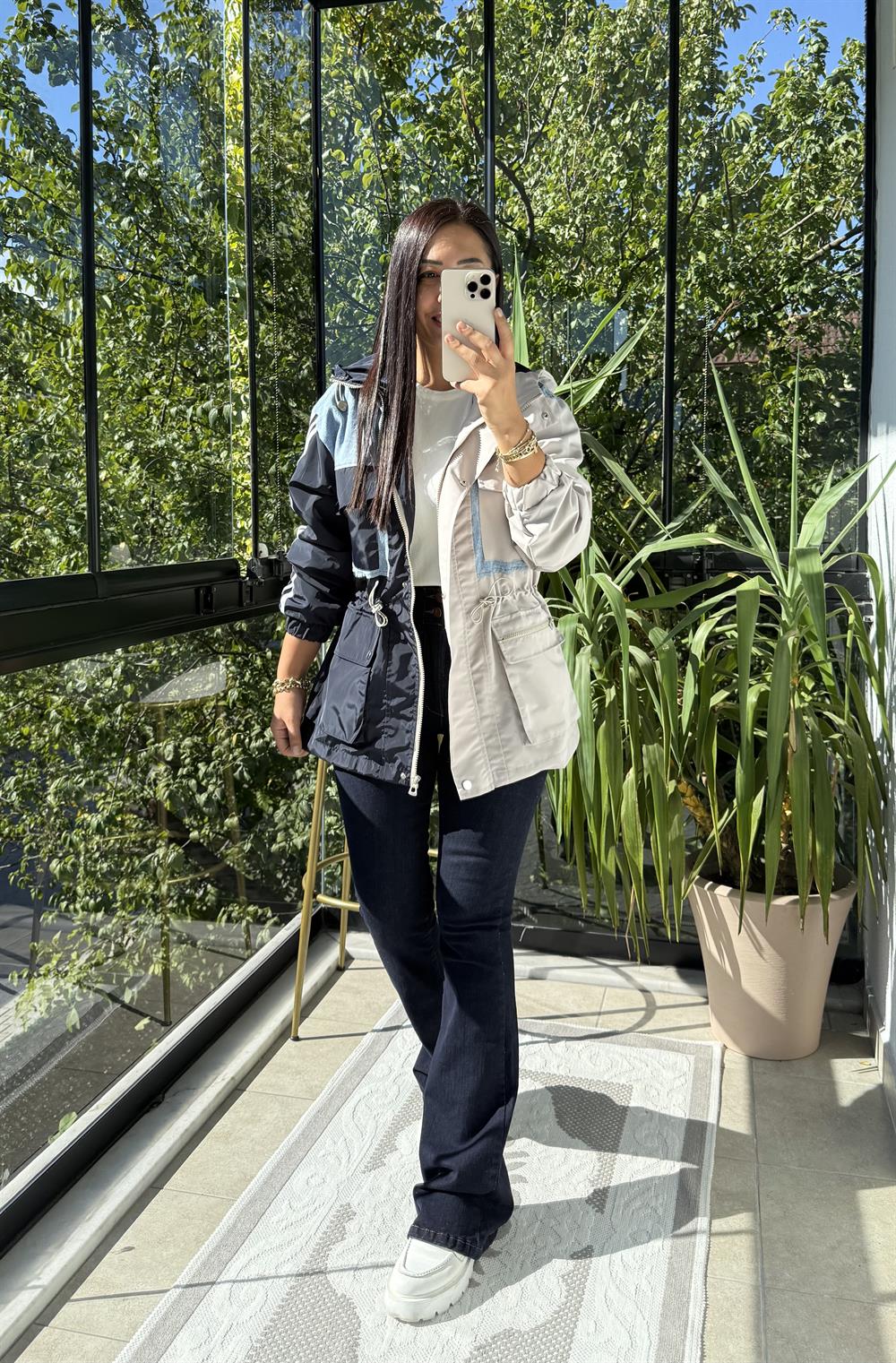 Mix Bloklu Yağmurluk Taş