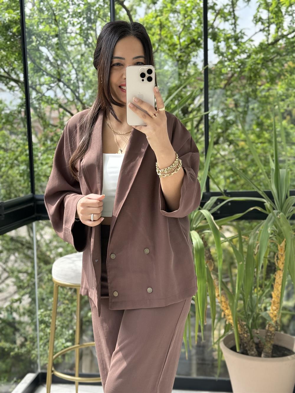 Armani Model Takım Kahve