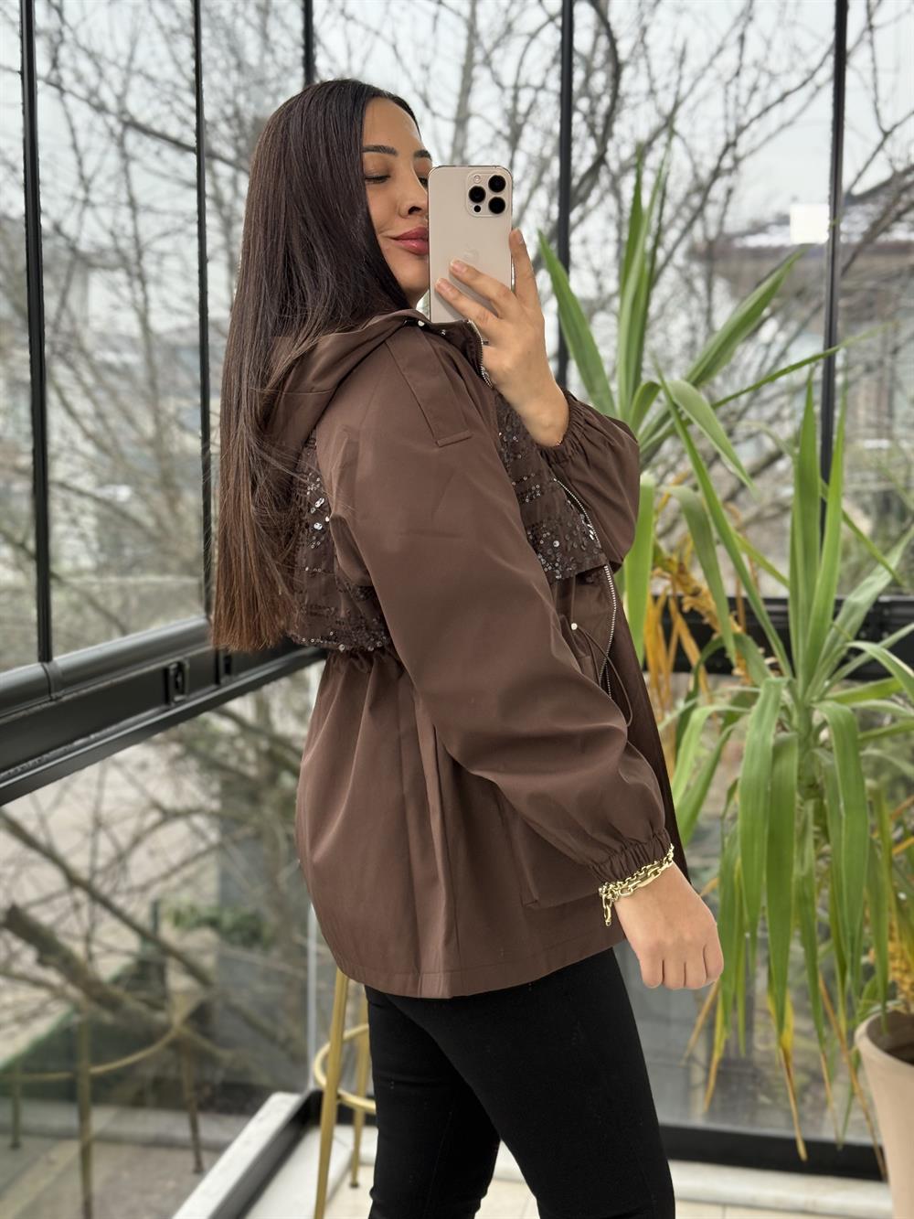 İthal Pullu Trenç Kahve