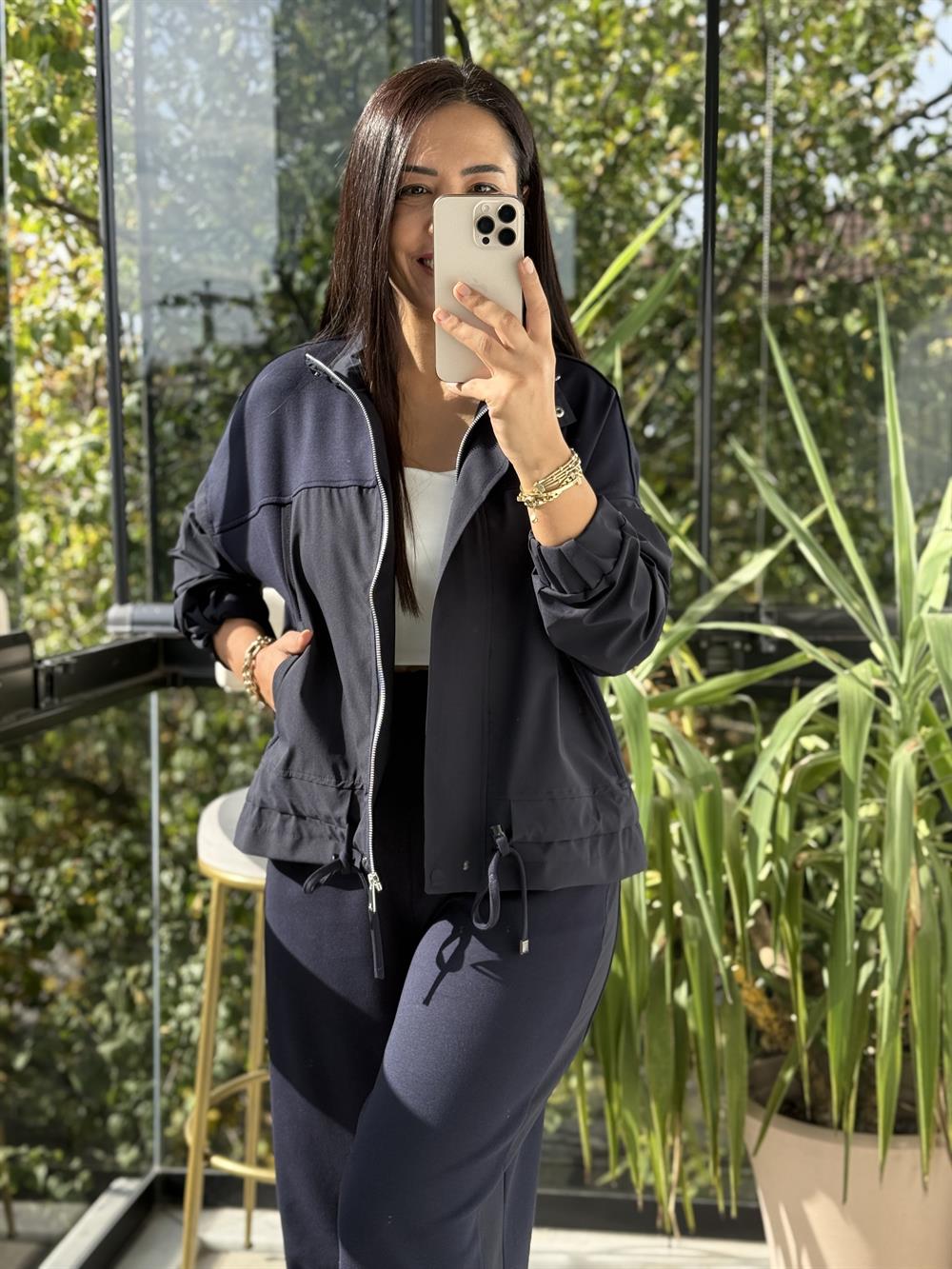 Paraşüt Detaylı Takım Lacivert