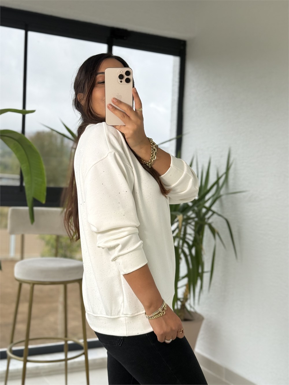 Simli Oysh Sweatshirt Ekru